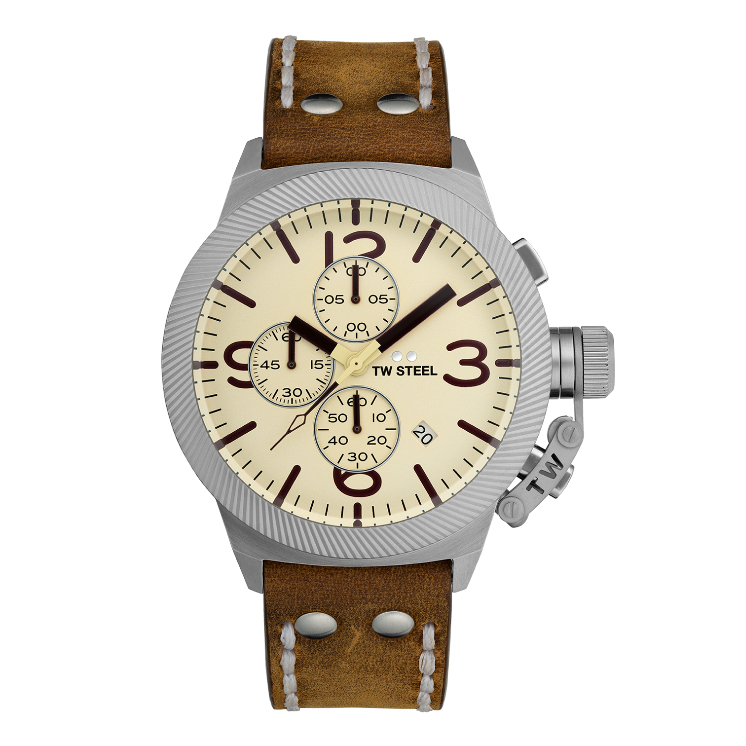 TW Steel Canteen Tan Leather Men's Watch | CS104