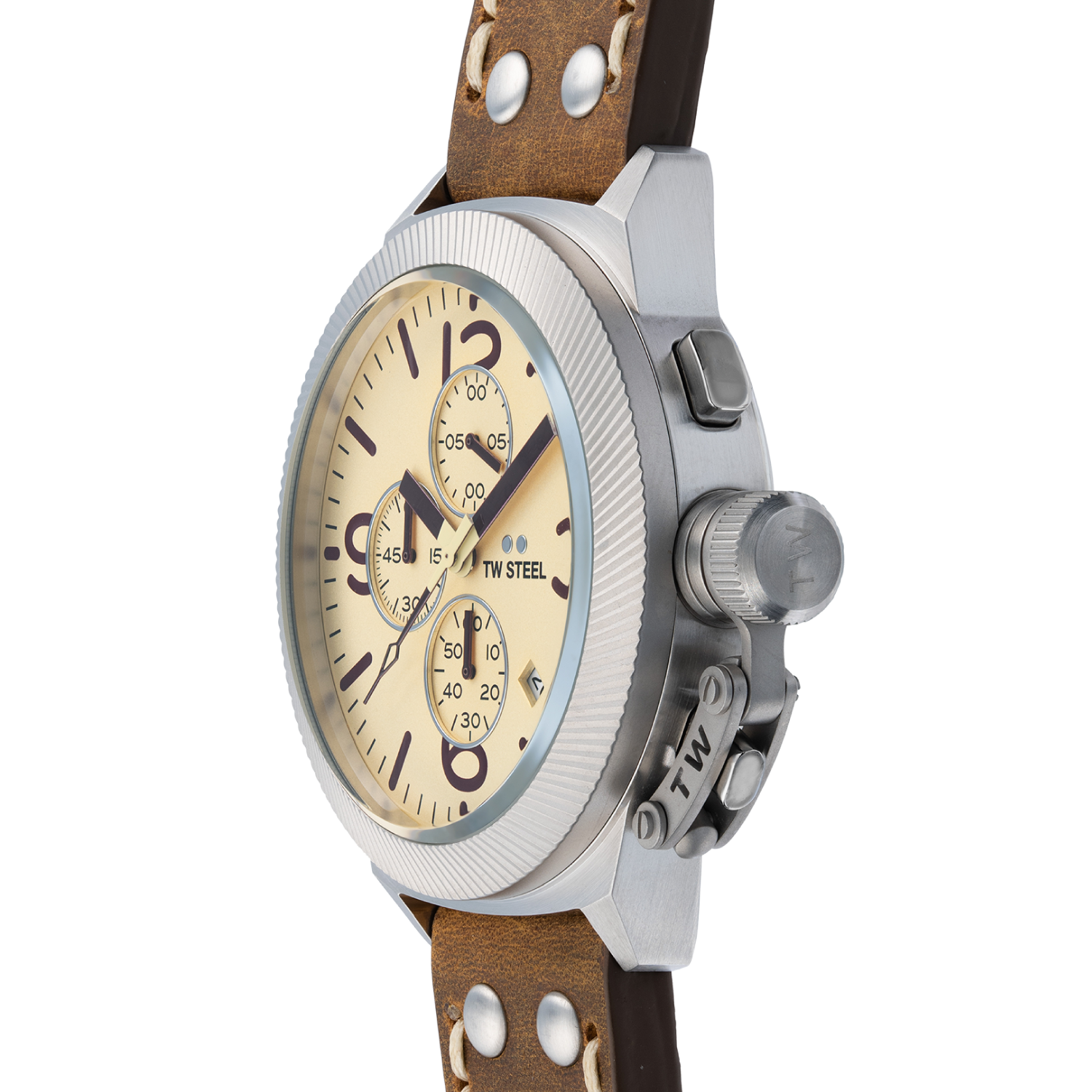 TW Steel Canteen Tan Leather Men's Watch | CS104