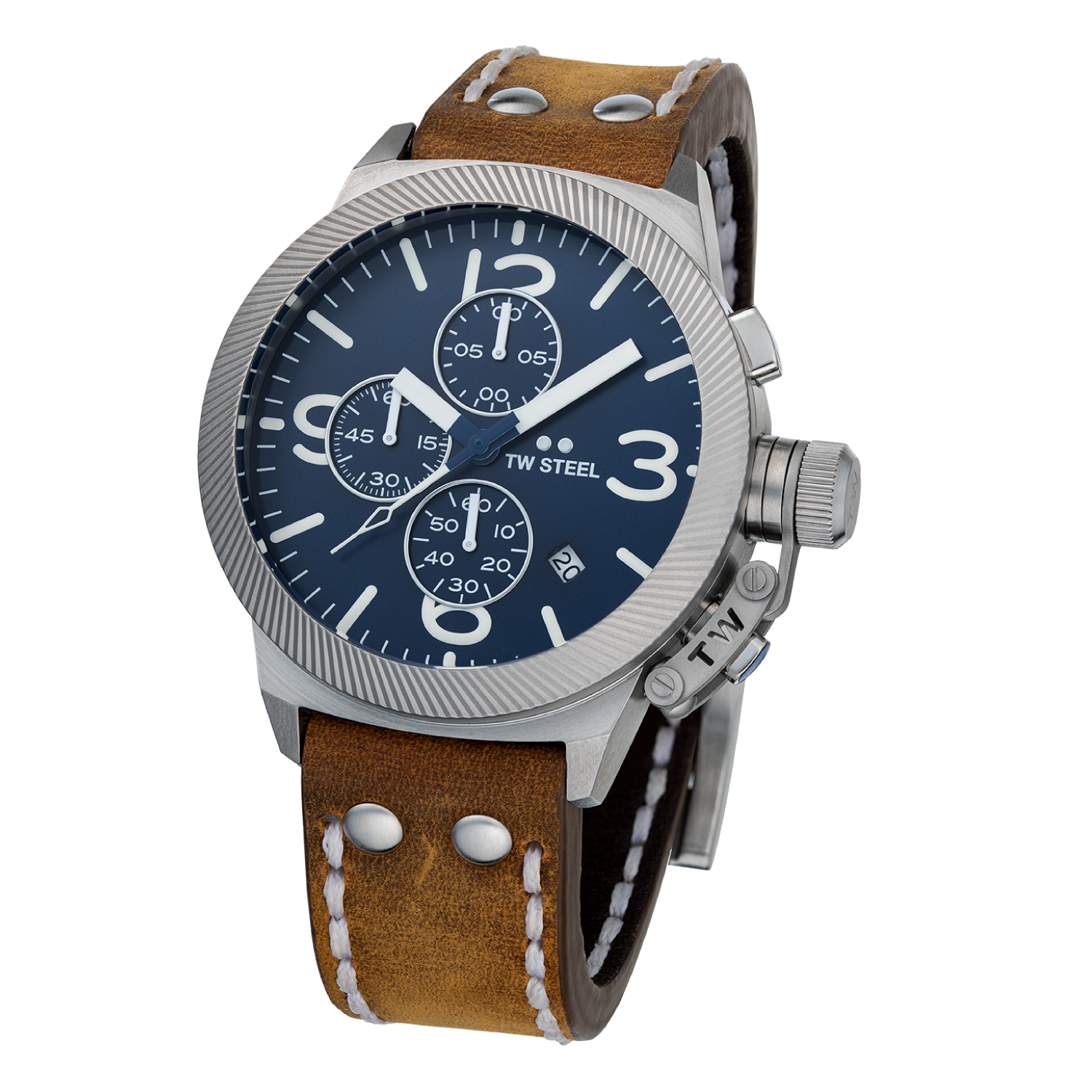 TW Steel Canteen Tan Leather Men's Watch | CS106