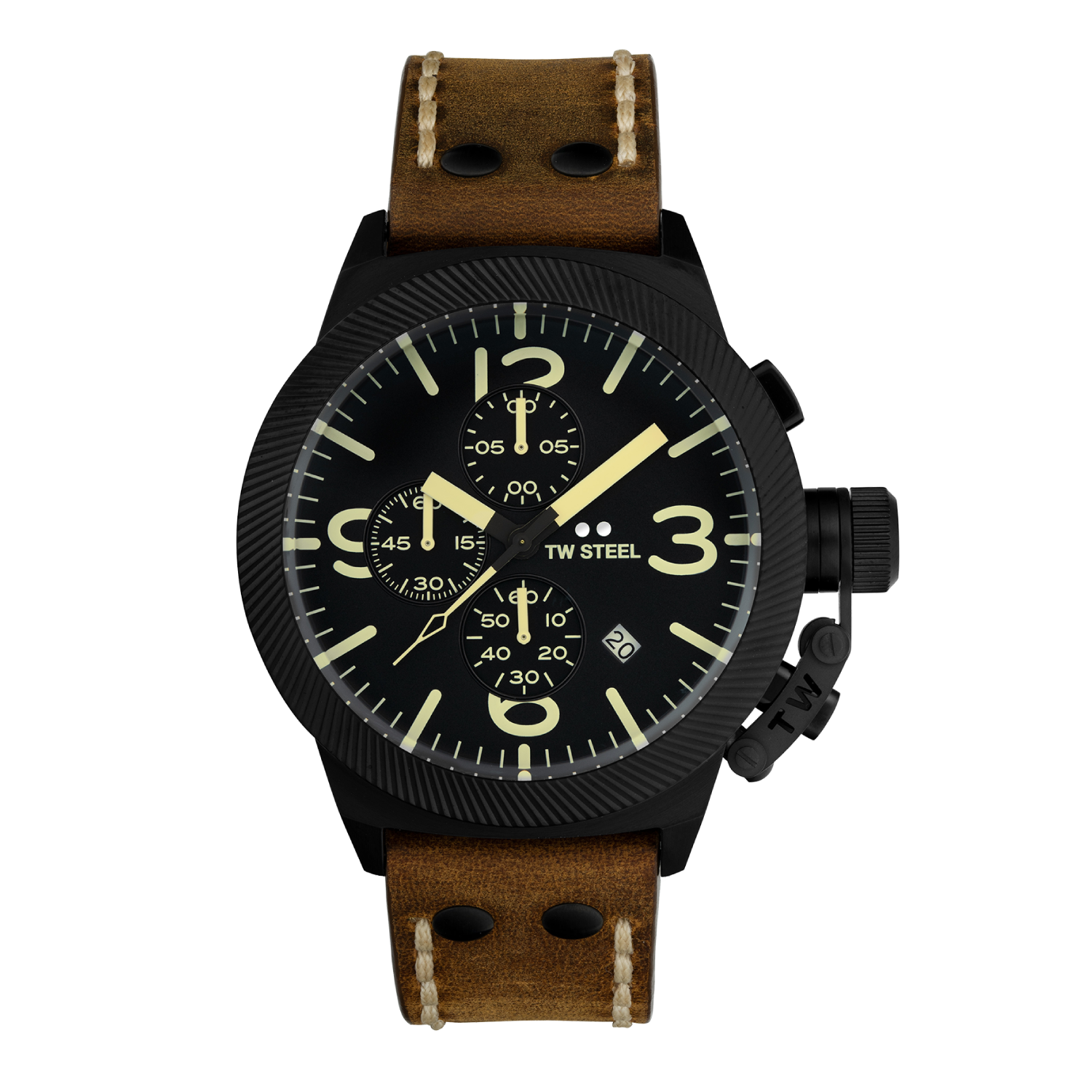 TW Steel Canteen Brown Leather Men's Watch | CS107
