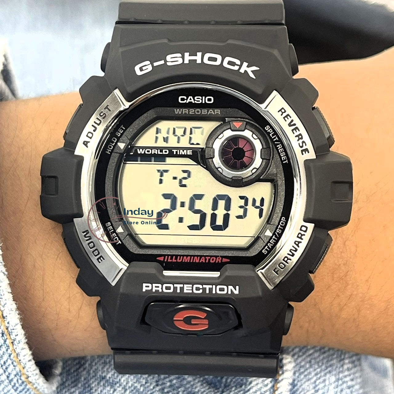 Casio G-Shock Resin Band Shock Resistant Mineral Glass Men's Watch | G-8900S-1DR