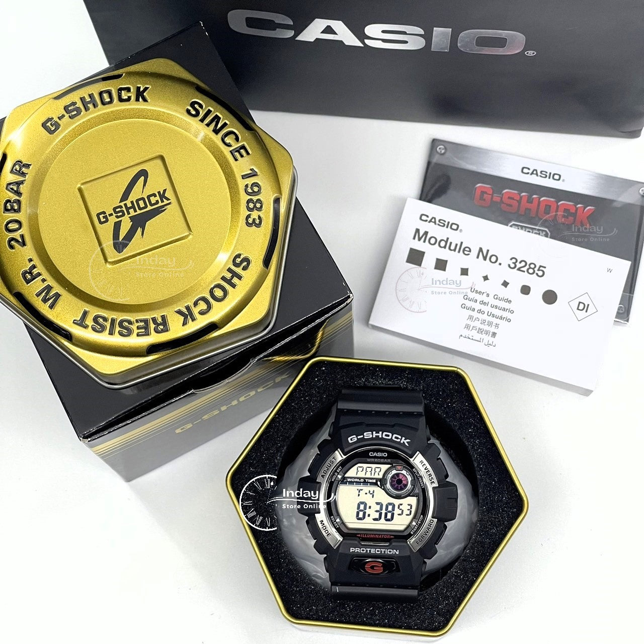 Casio G-Shock Resin Band Shock Resistant Mineral Glass Men's Watch | G-8900S-1DR