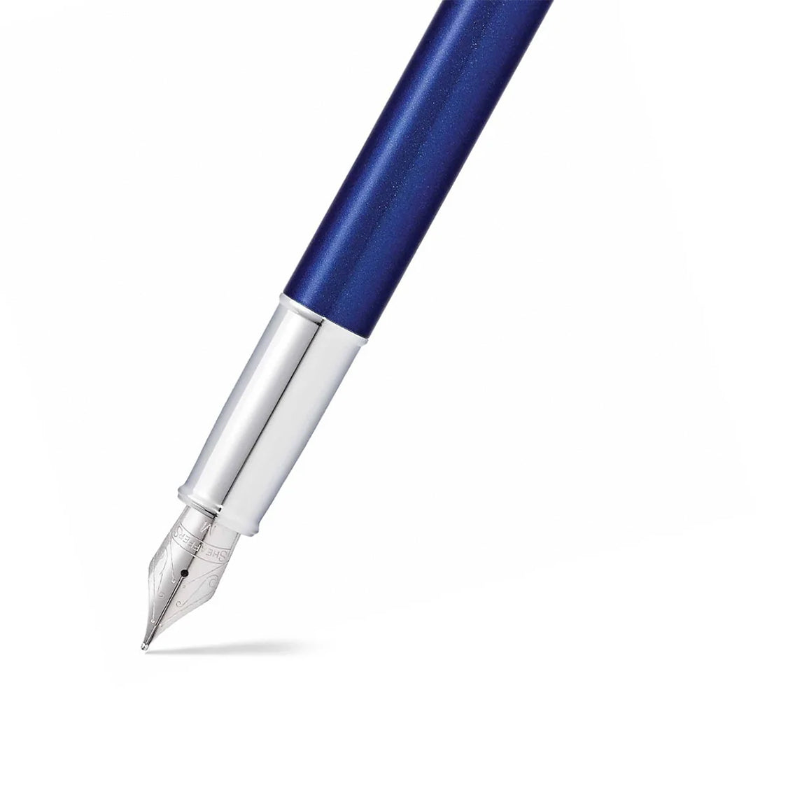Sheaffer 100 Glossy Blue with Chrome Trims Fountain Pen | E0933953-30