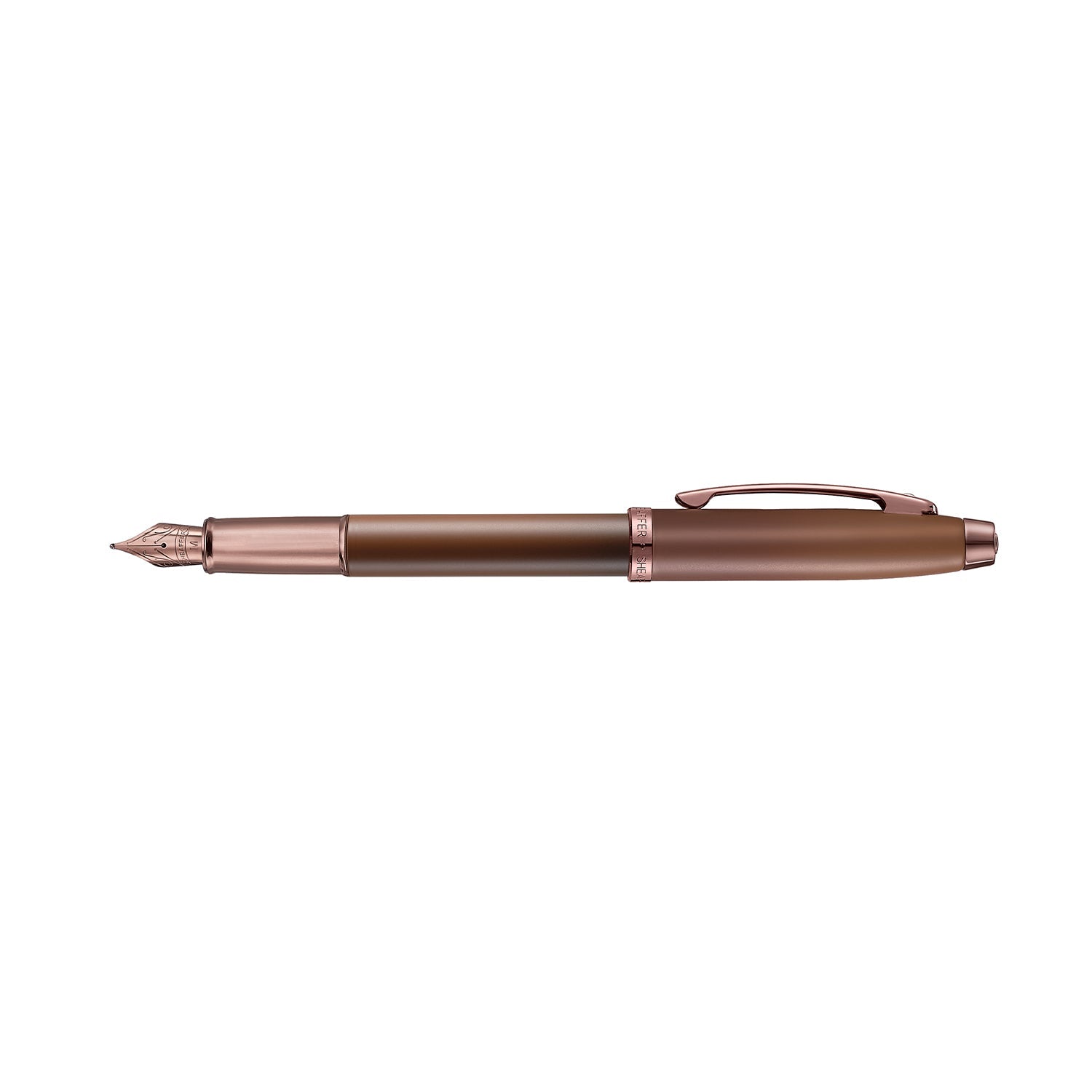 Sheaffer 100 9374 Coffee Edition Matt Brown Fountain Pen with Regal Brown PVD Trims | E0937453
