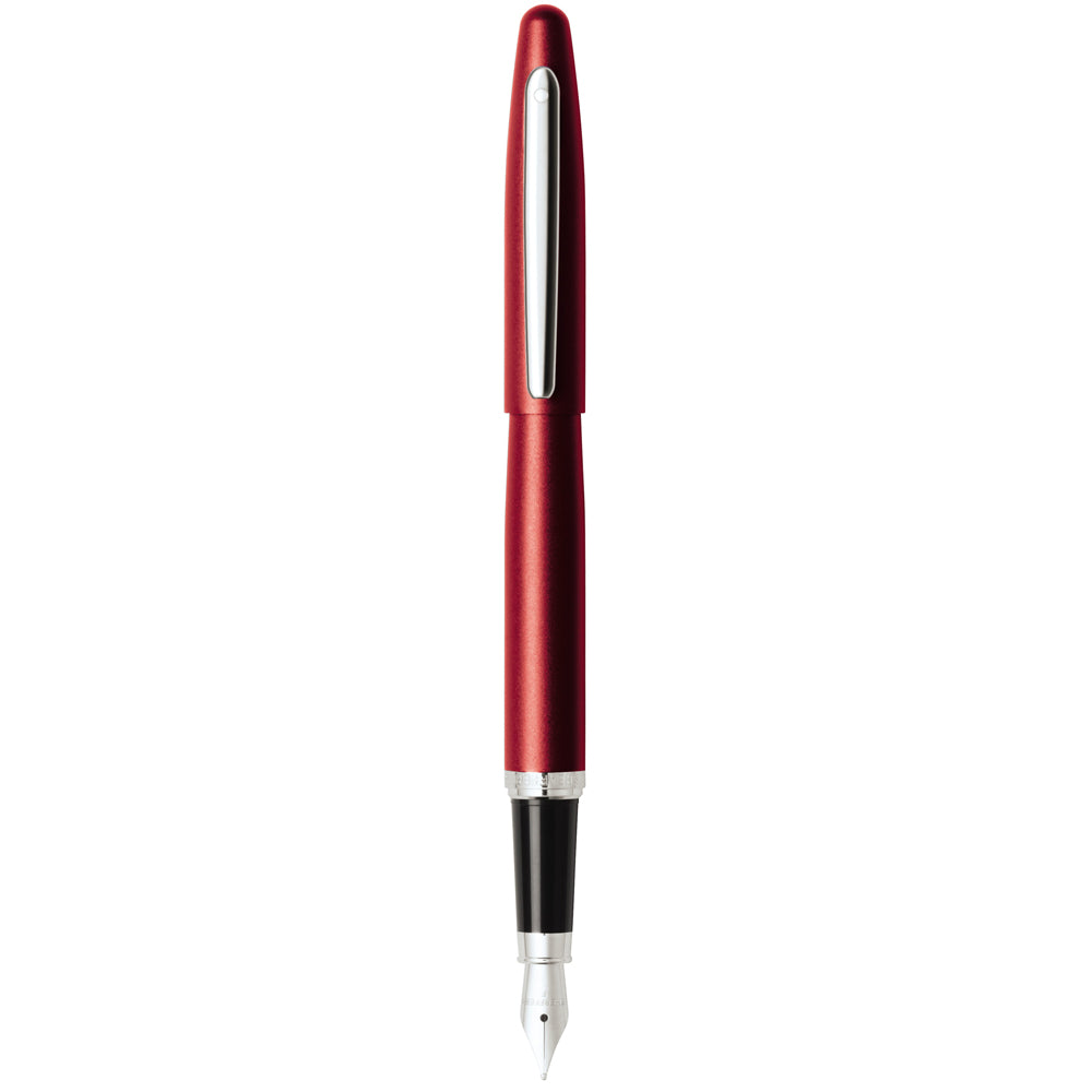 Sheaffer VFM Excessive Red with Chrome Trim Fountain Pen | E0940353