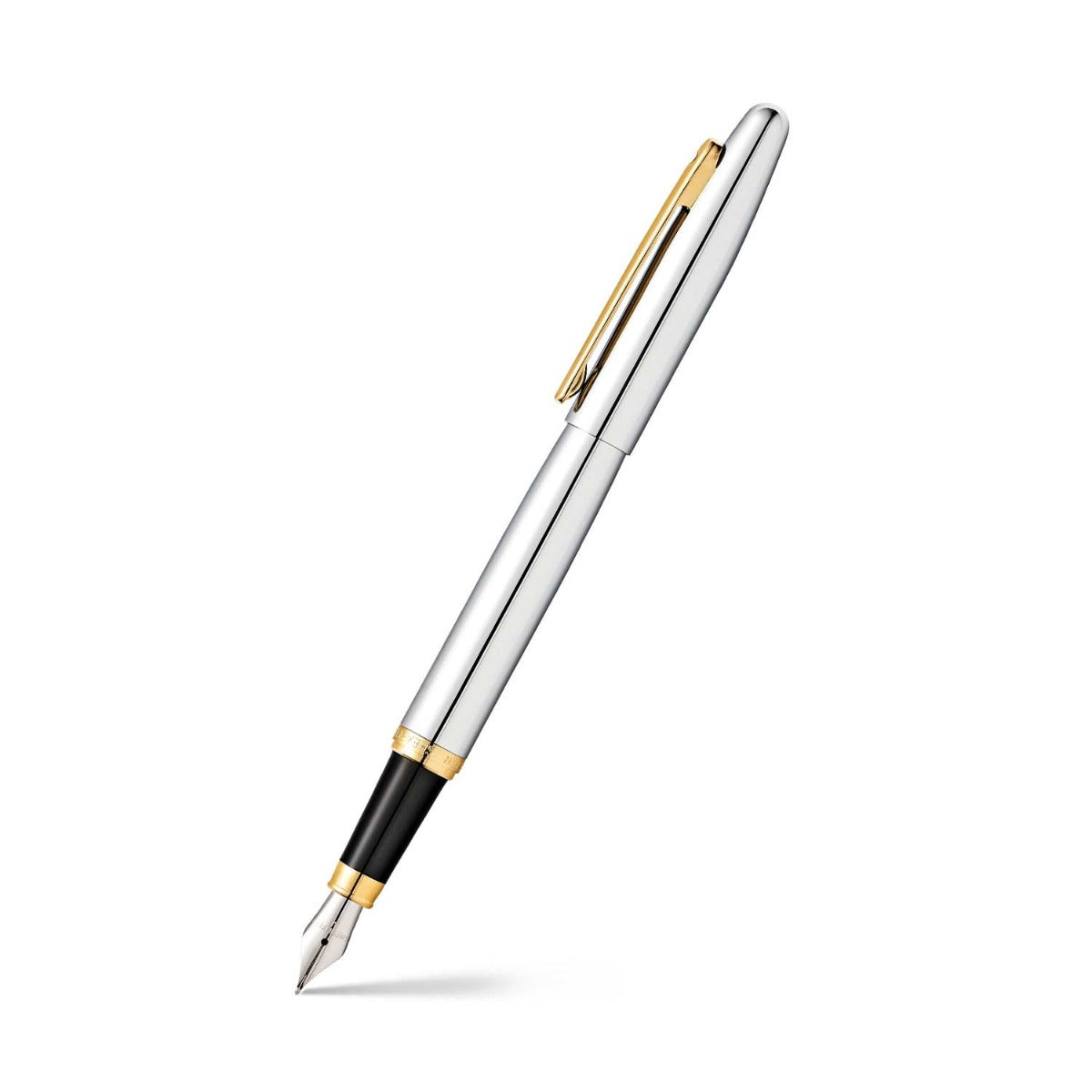 Sheaffer VFM Polished Chrome with Gold Trims Fountain Pen | E0942253