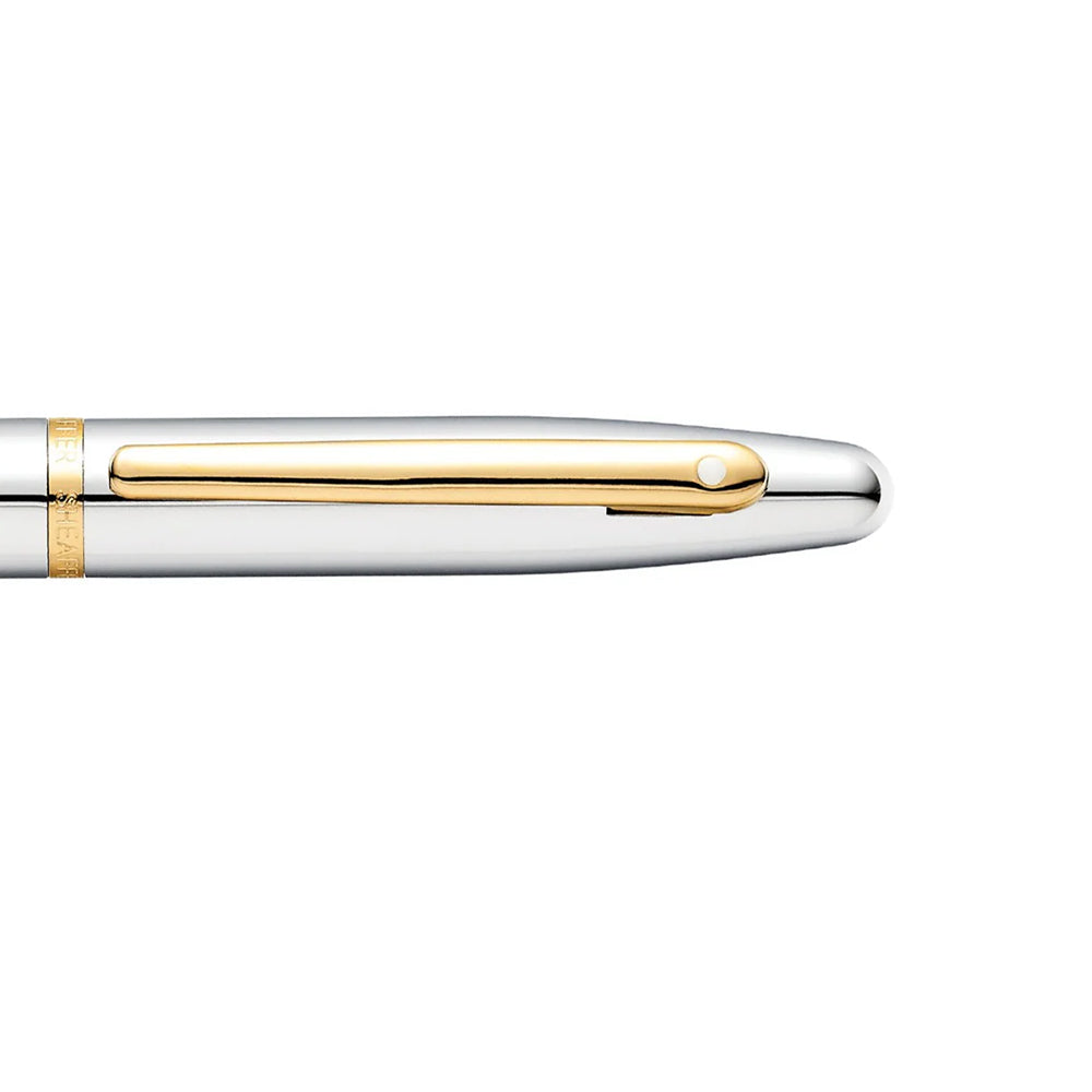Sheaffer VFM Polished Chrome with Gold Trims Fountain Pen| E0942253