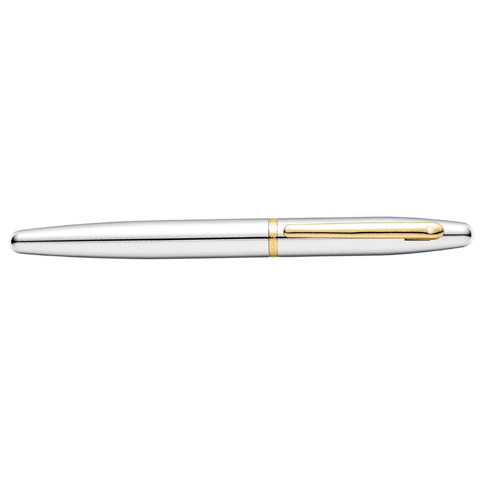 Sheaffer VFM Polished Chrome with Gold Trims Fountain Pen| E0942253