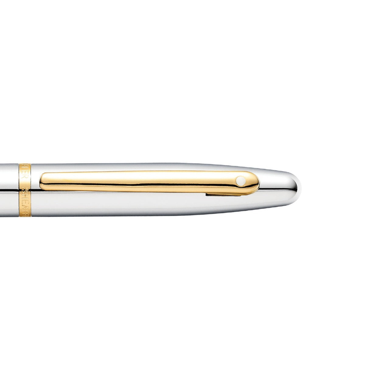 Sheaffer VFM Polished Chrome with Gold Trims Fountain Pen | E0942253