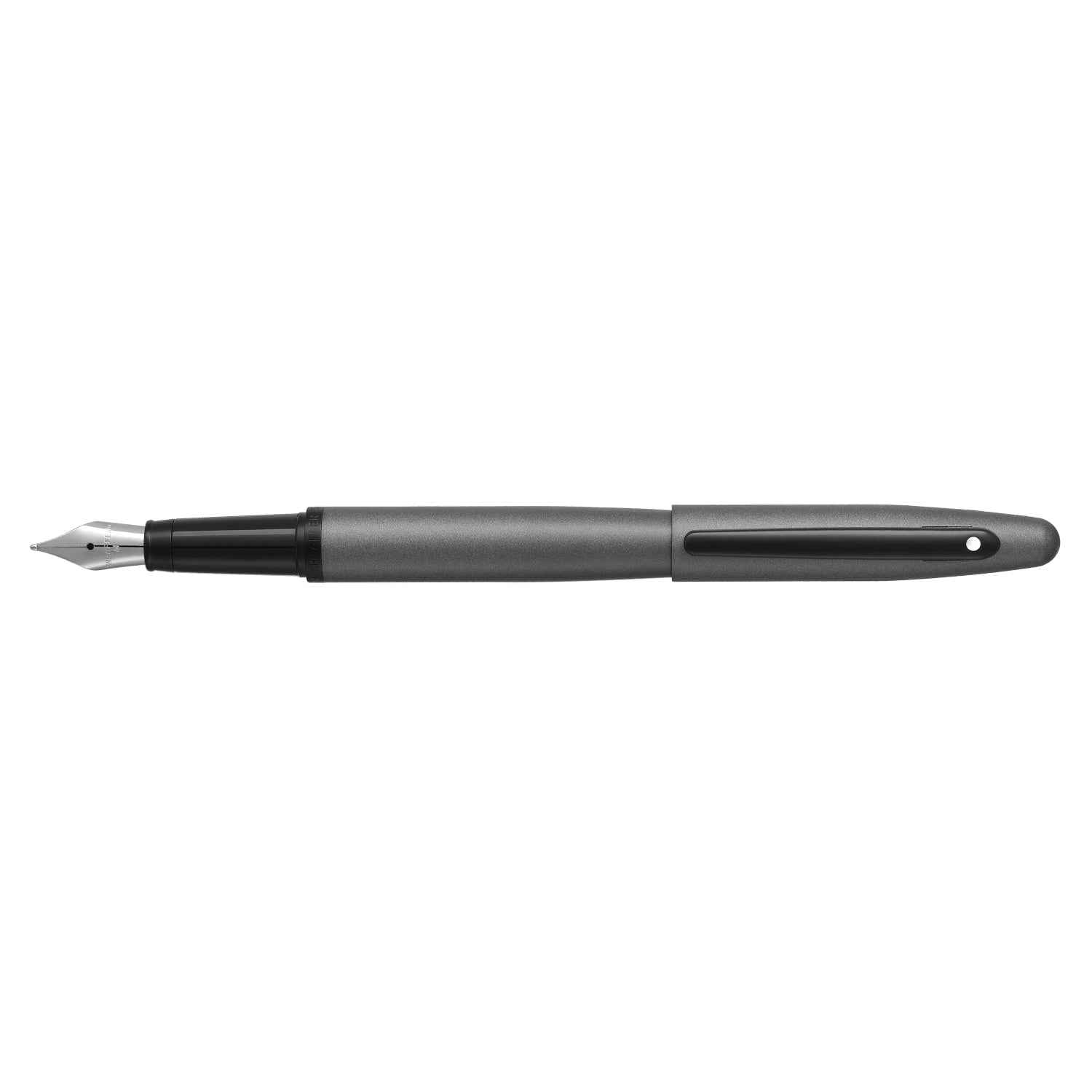 Sheaffer VFM 9424 Matte Gray Fountain Pen With Matte Black Trim |