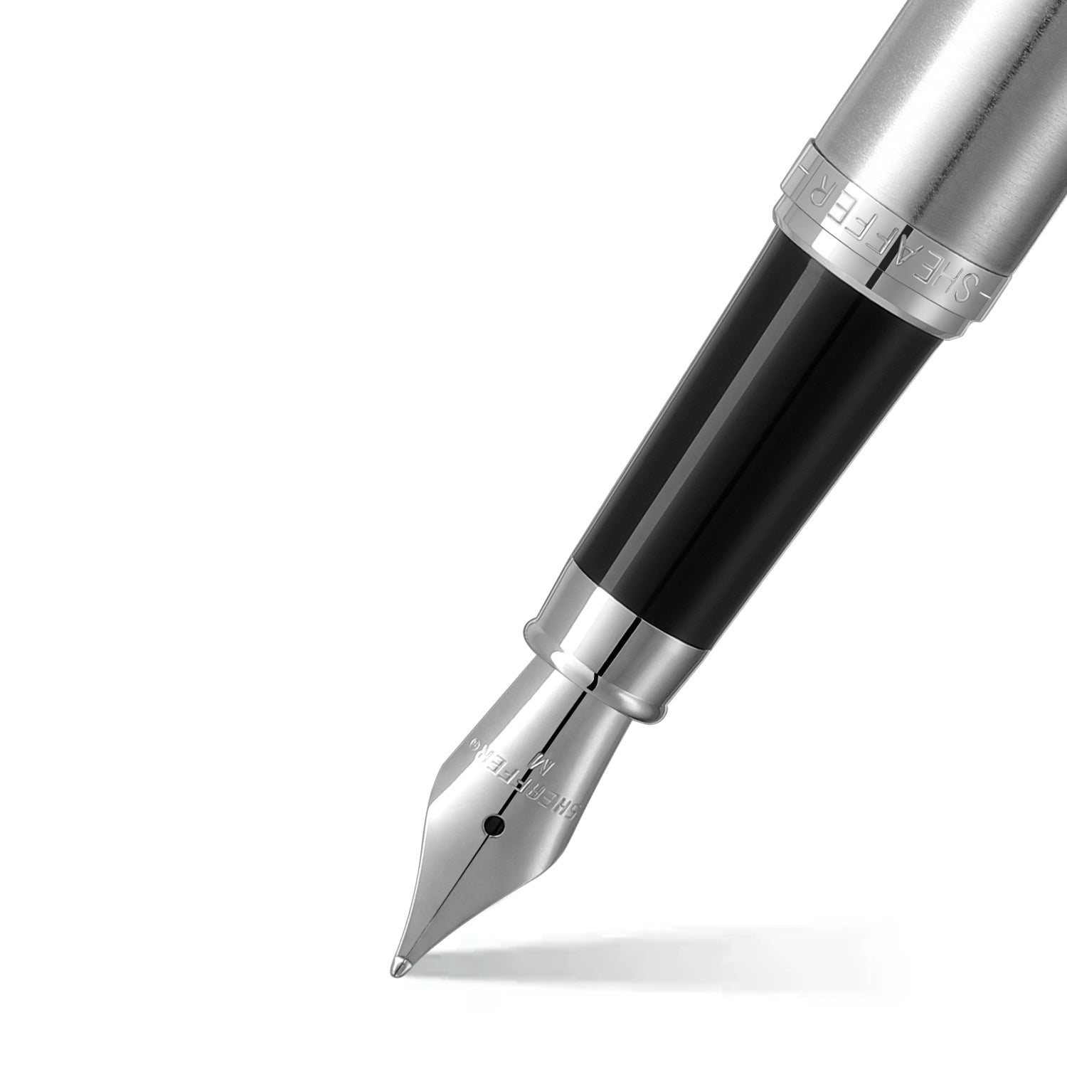 Sheaffer VFM 9426 Brushed Chrome Fountain Pen With Chrome Trim - Medium | E0942653