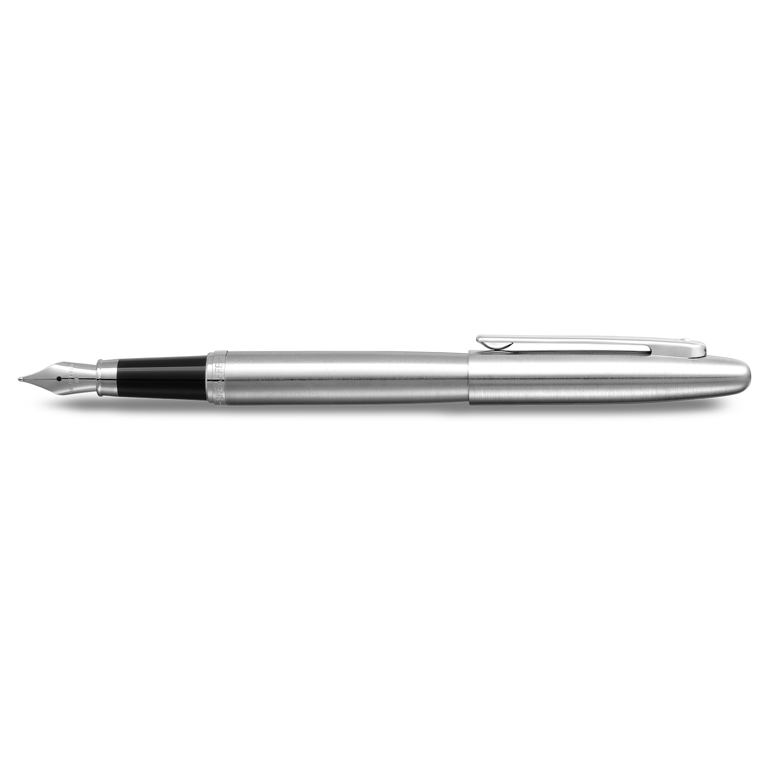 Sheaffer VFM 9426 Brushed Chrome Fountain Pen With Chrome Trim - Medium | E0942653