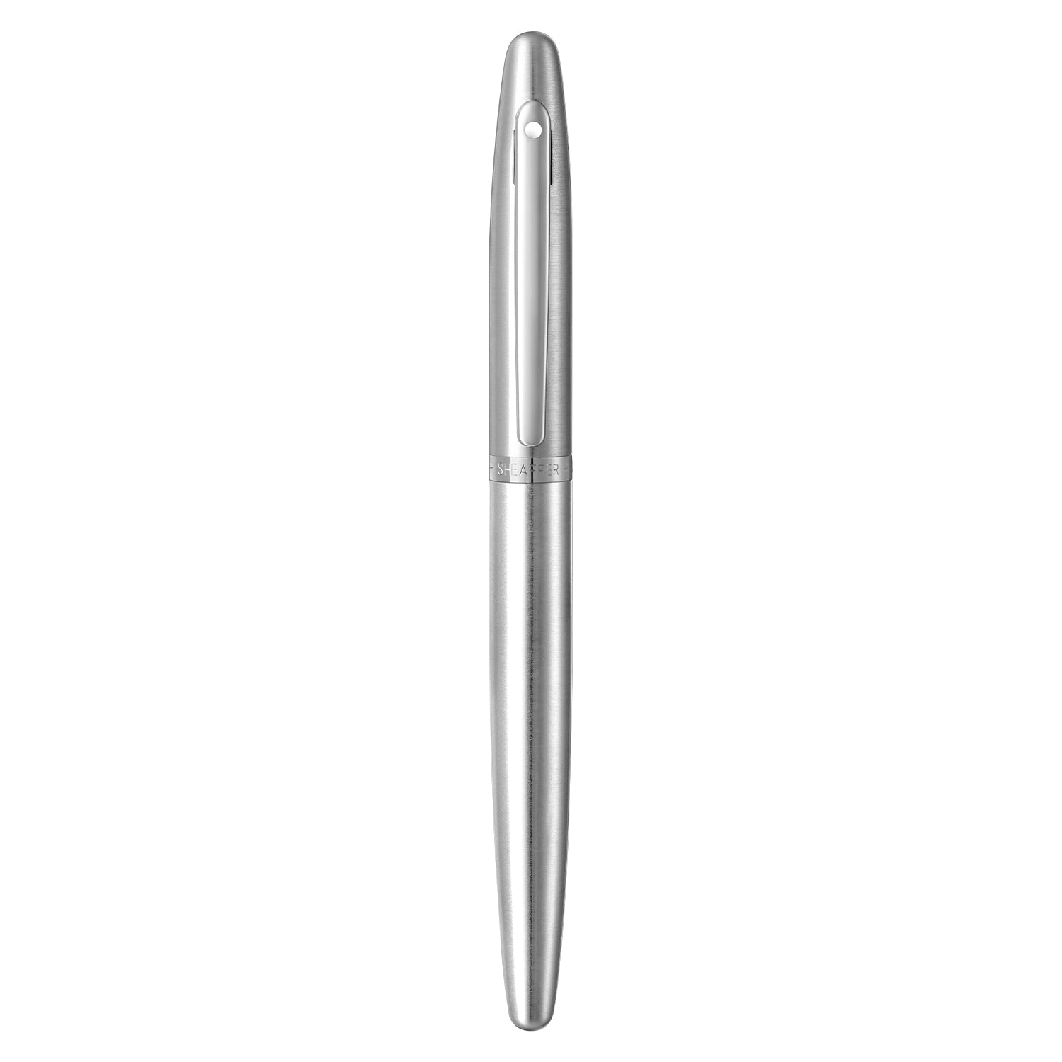 Sheaffer VFM 9426 Brushed Chrome Fountain Pen With Chrome Trim - Medium | E0942653