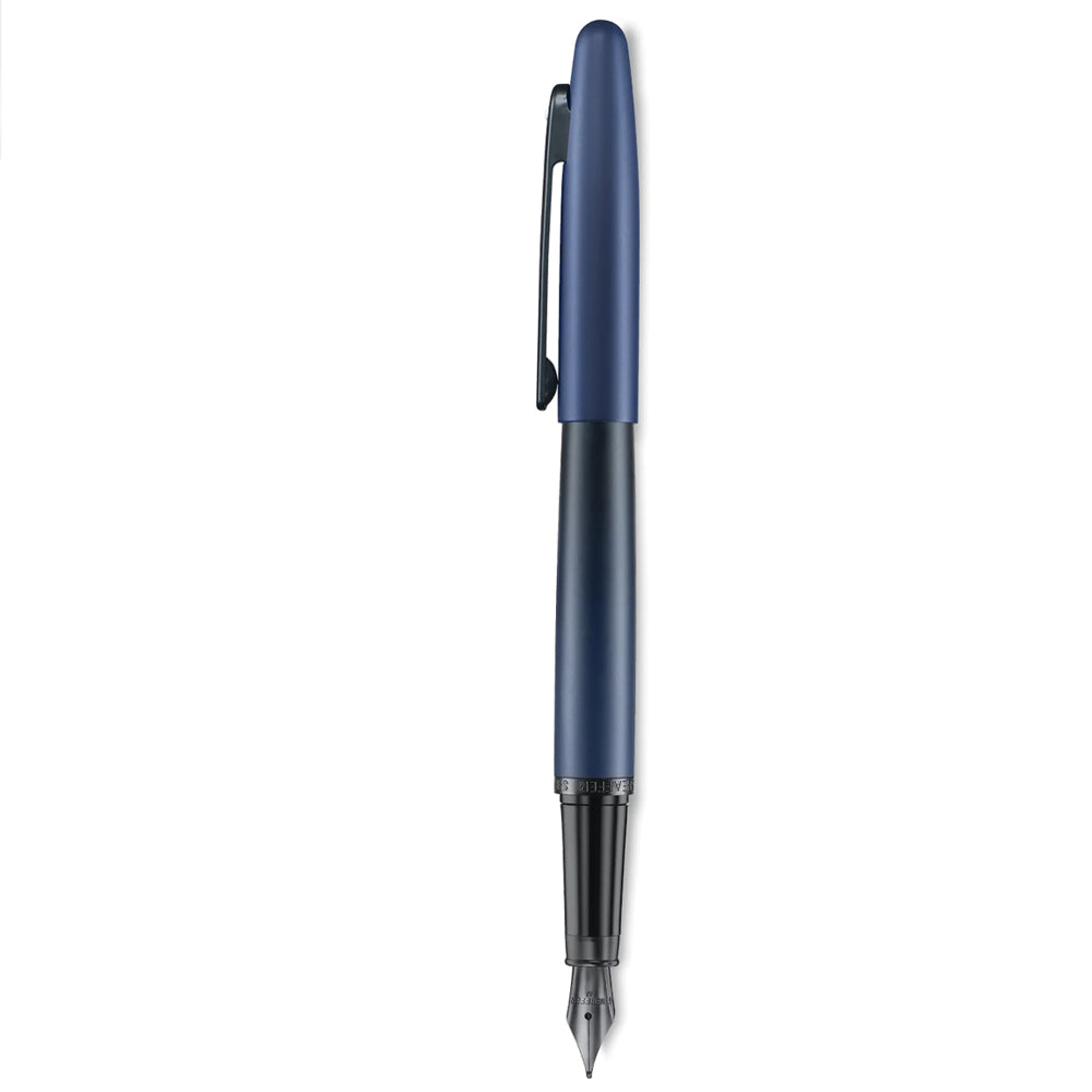 Sheaffer VFM 9429 Matte Blue Fountain Pen with Matte Black Trims | E0942953