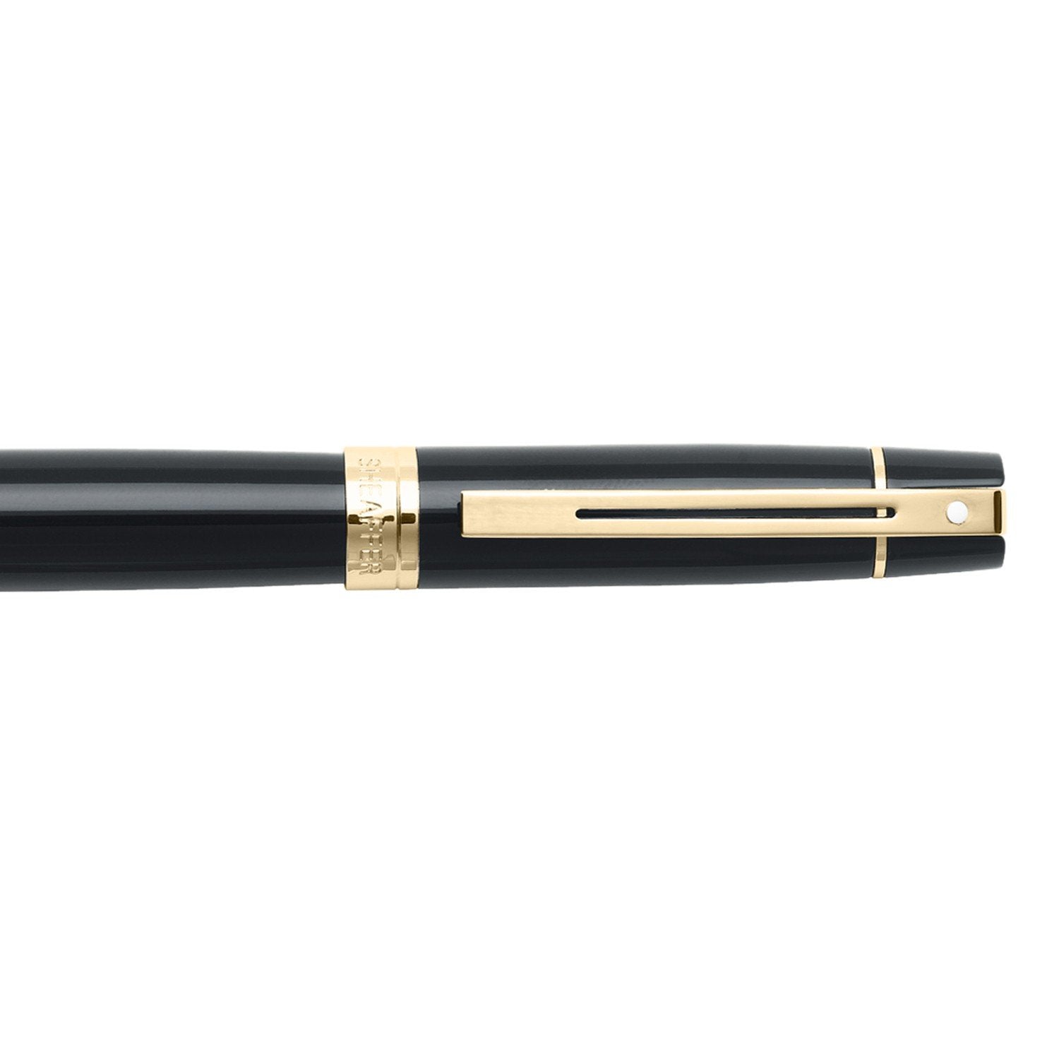 Sheaffer 300 Glossy Black with Gold Trims Rollerball Pen | E1932551