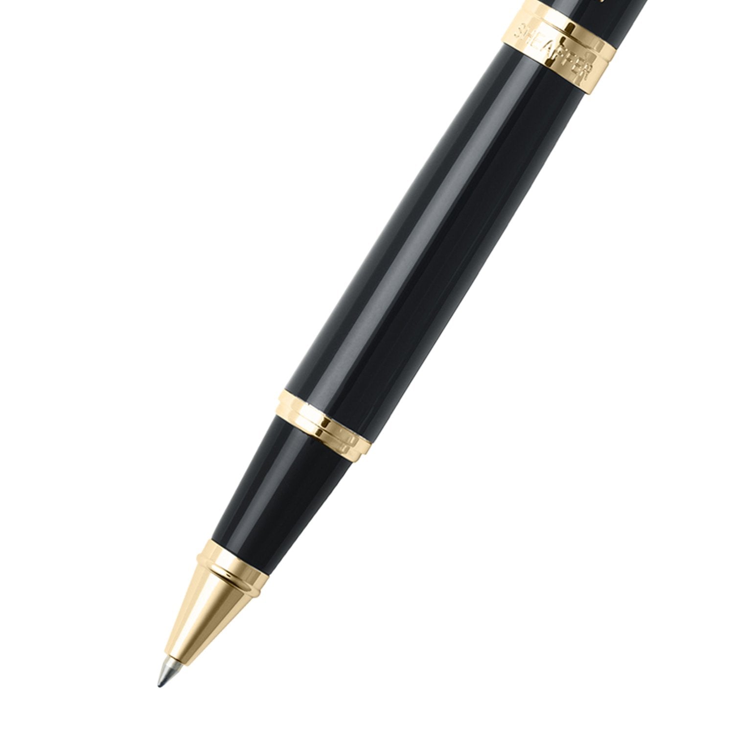 Sheaffer 300 Glossy Black with Gold Trims Rollerball Pen | E1932551
