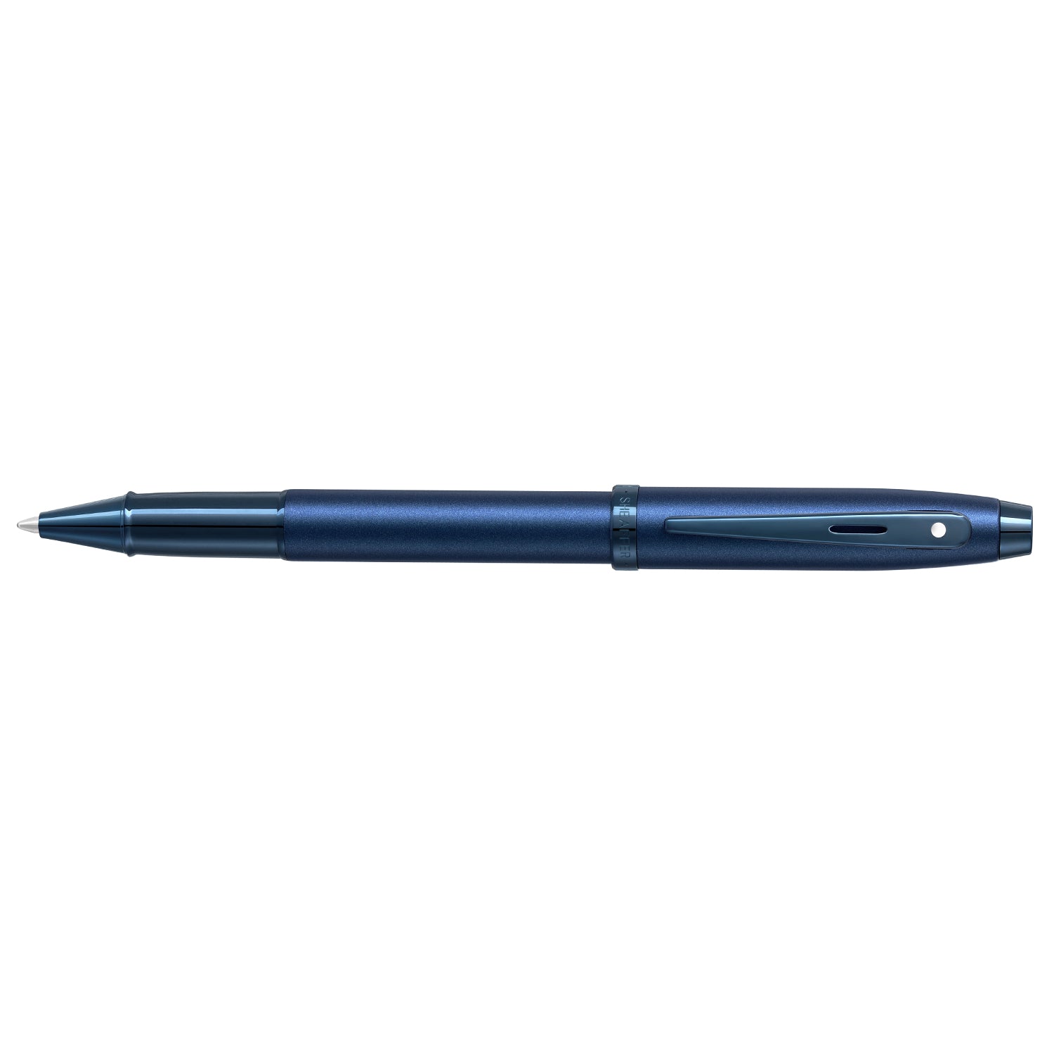 Sheaffer 100 9371 Satin Blue Rollerball Pen With PVD Blue Trim | E1937151