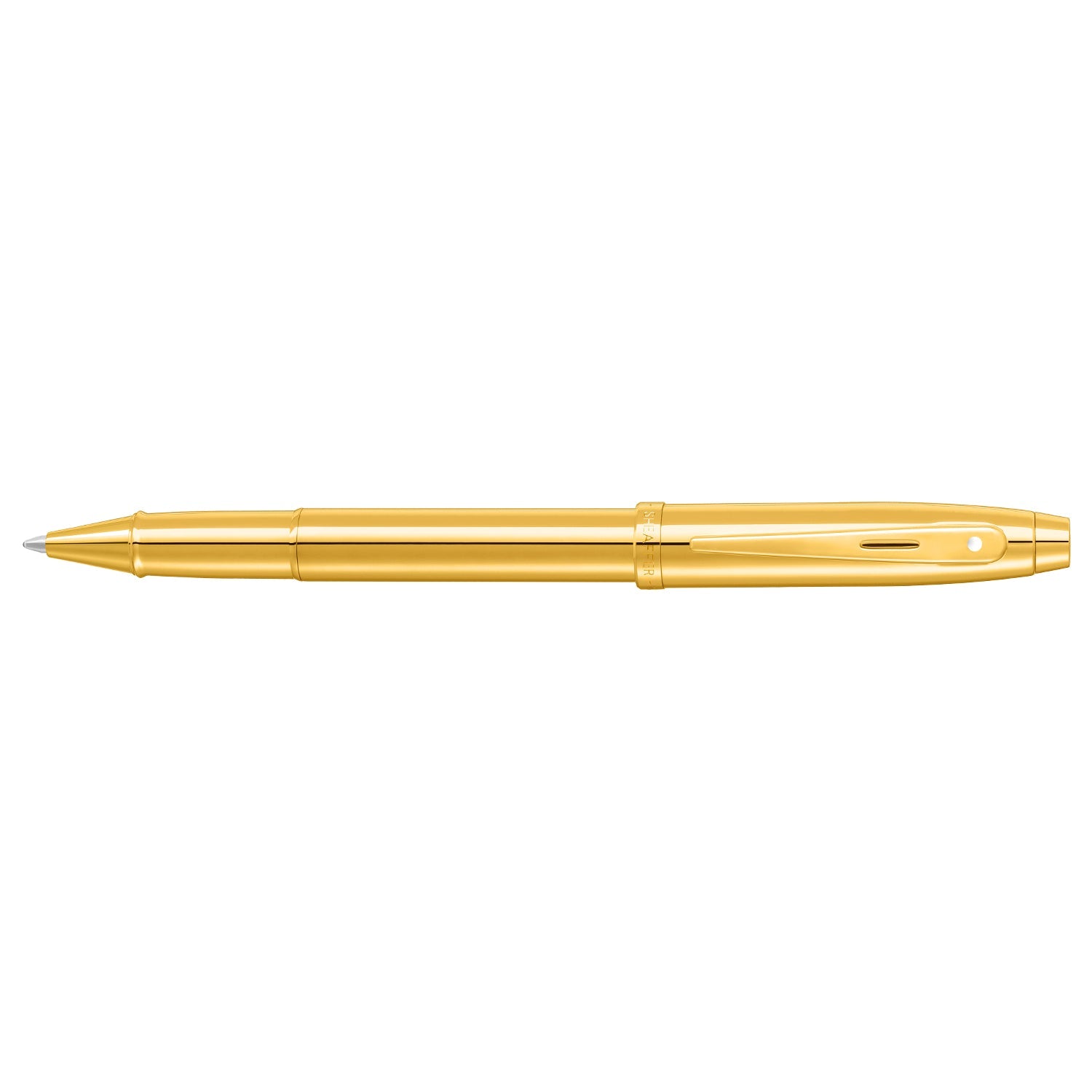 Sheaffer 100 9372 Glossy PVD Gold Rollerball Pen With PVD Gold Trim | E1937251