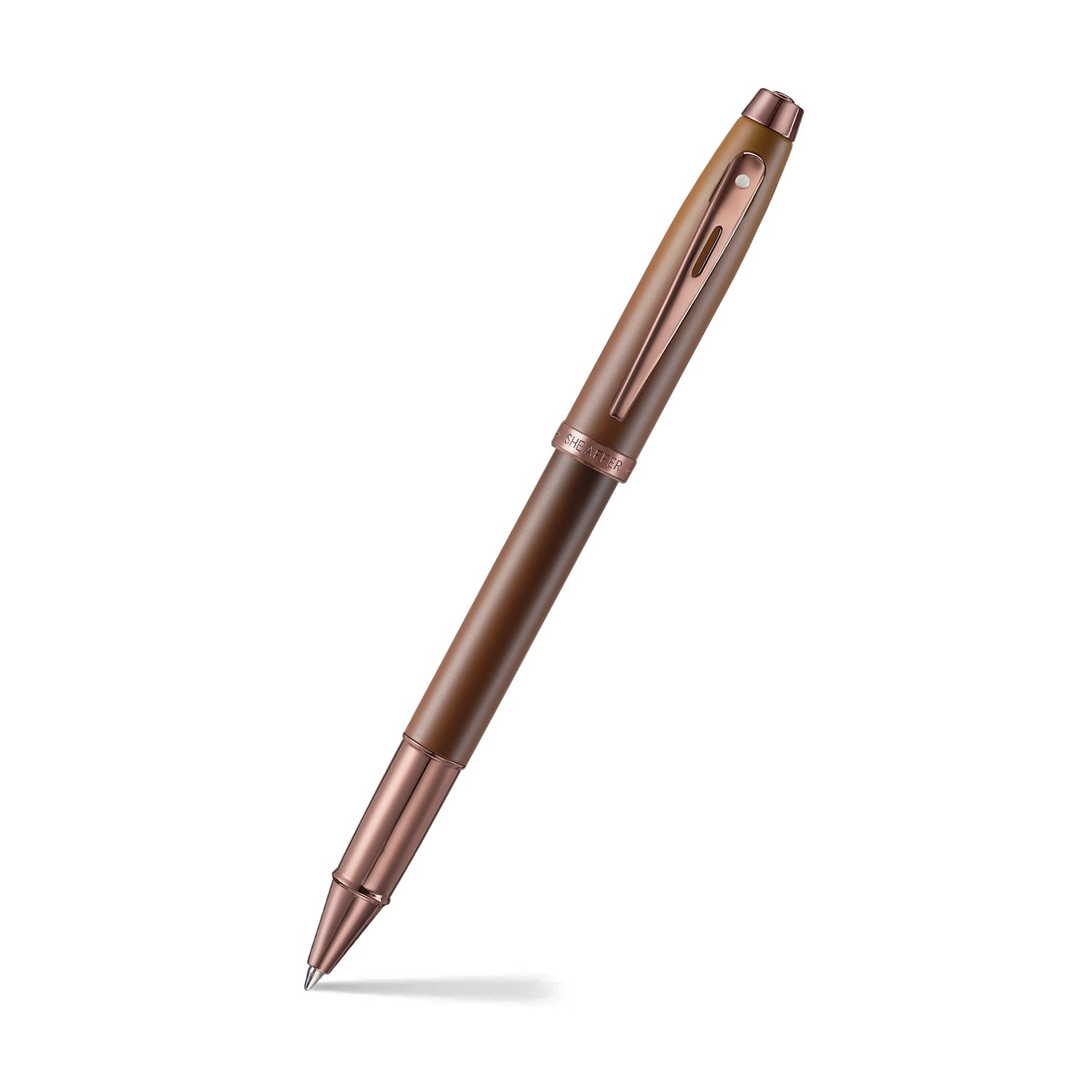 Sheaffer 100 9374 Coffee Edition Matt Brown Rollerball Pen with Regal Brown PVD Trims | E1937451