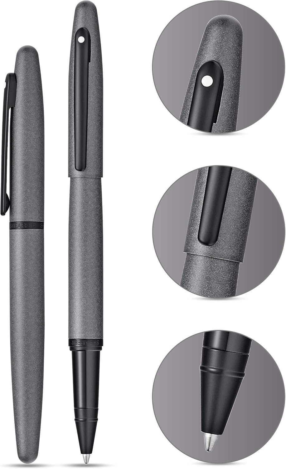 Sheaffer VFM 9424 Matte Grey Rollerball Pen With Matte Black Trim | E1942451