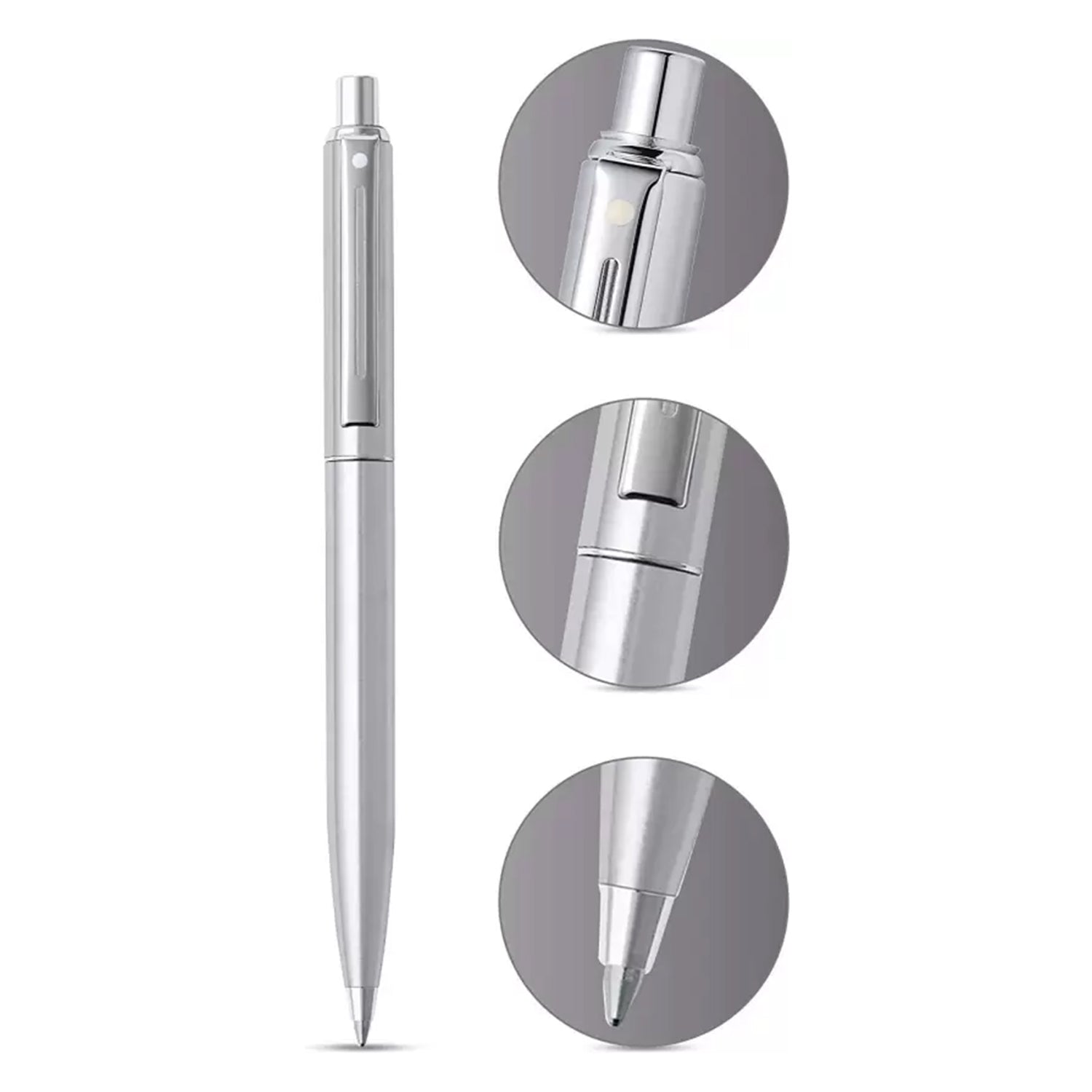 Sheaffer® Sentinel 323 Brushed Chrome Ballpoint pen With Chrome Trim | E232351