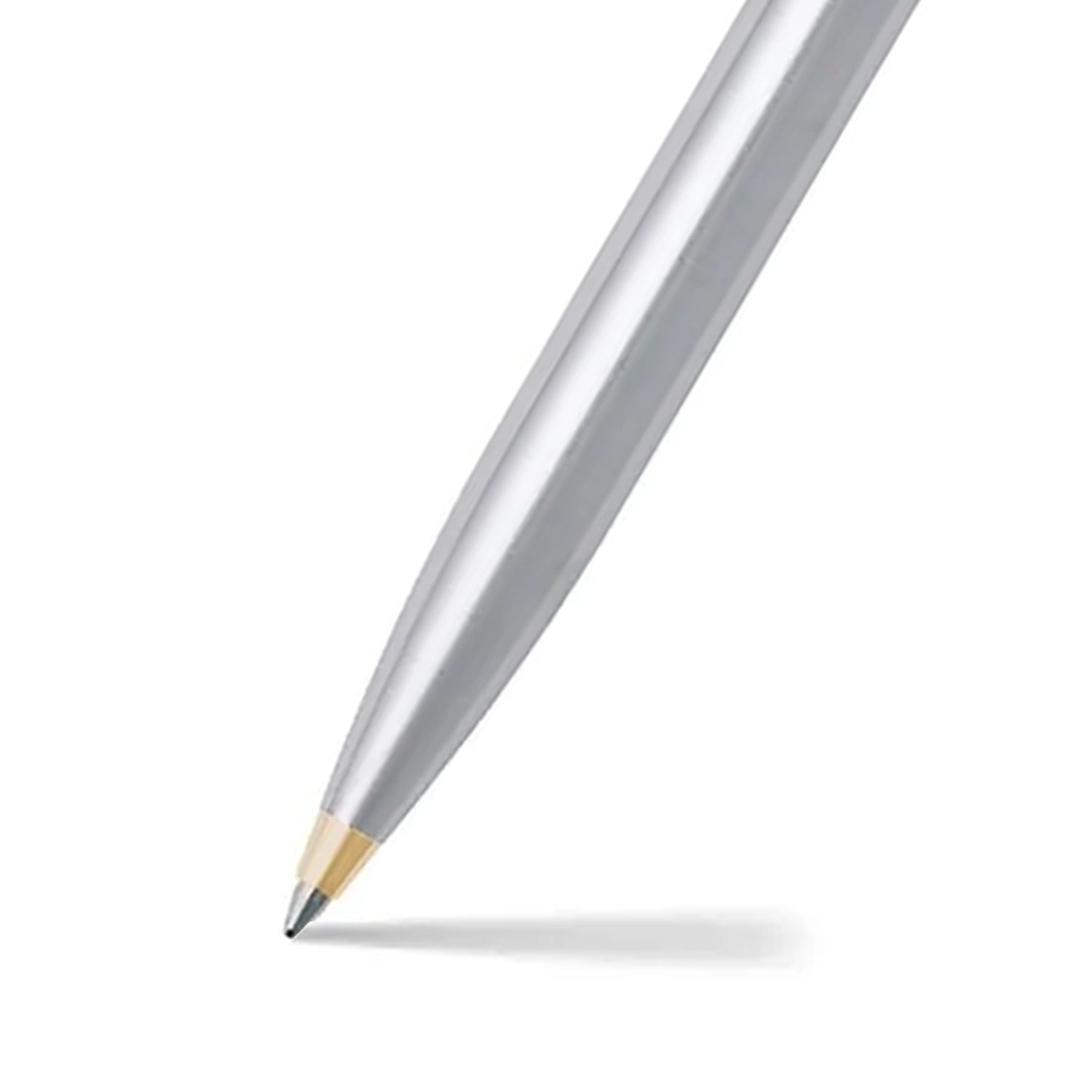 Sheaffer Sentinel 325 Brushed Chrome Ballpoint pen with Gold Tone Trim | E232551