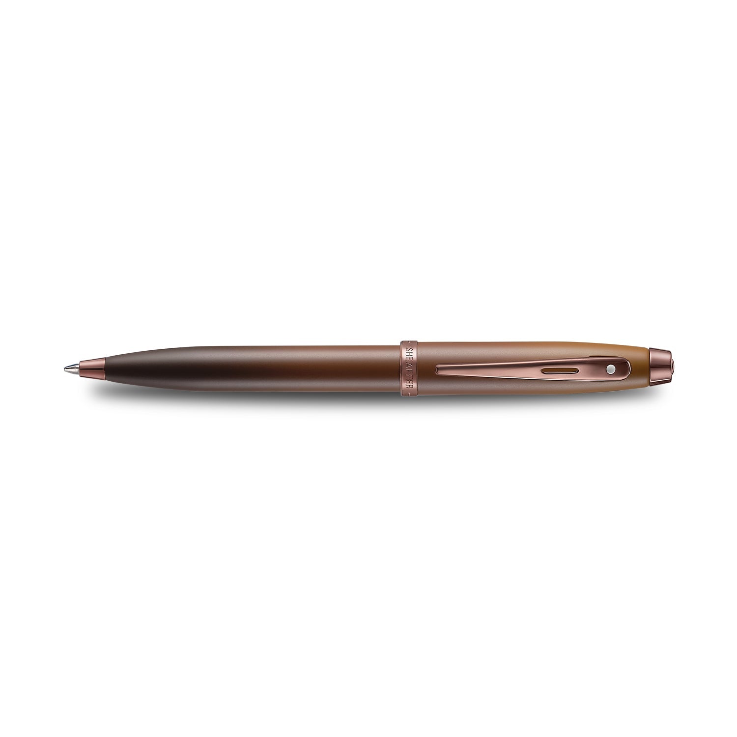 Sheaffer 100 9374 Coffee Edition Matt Brown Ballpoint Pen with Regal Brown PVD Trims | E2937451