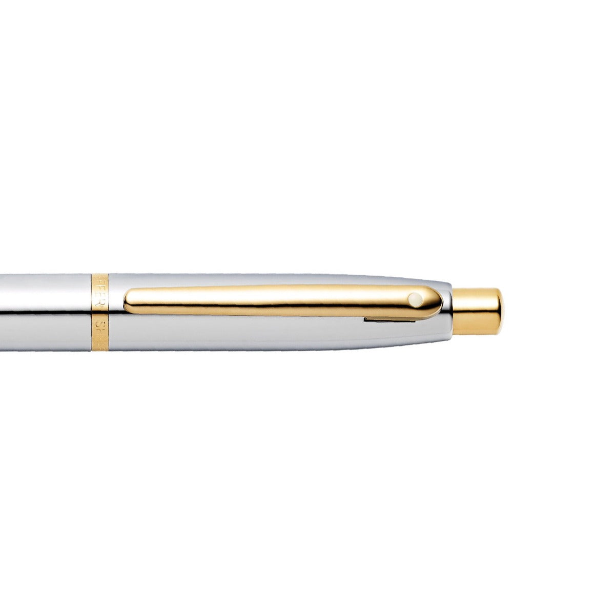 Sheaffer VFM Polished Chrome with Gold Trims Ballpoint Pen | E2942251