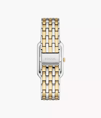 Fossil Raquel Three-Hand Two Tone Stainless Steel Woman's Watch | ES5305