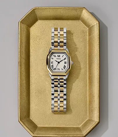Fossil Harlow Three-Hand, Two-Tone Stainless Steel Women's Watch | ES5362
