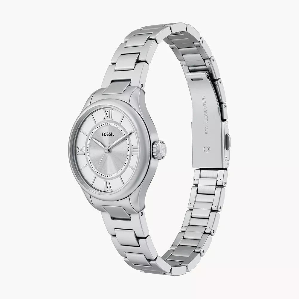 Fossil Gilmore Silver & Silver Stainless Steel 28mm Women's Watch | ES5419