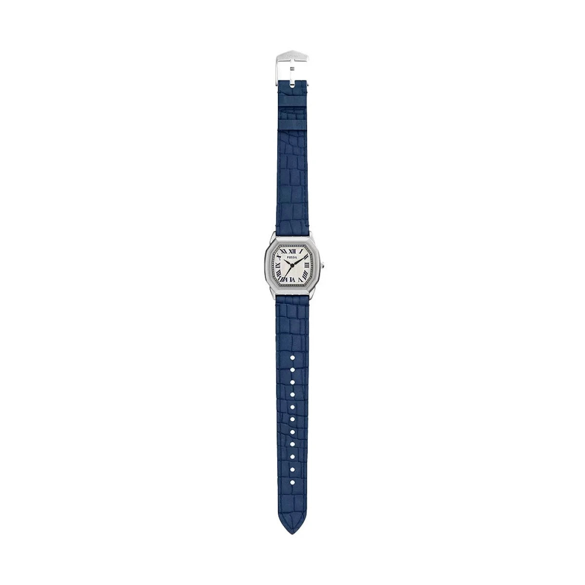 Fossil Harlow Three-Hand Navy Croco Leather Women's Watch | ES5425