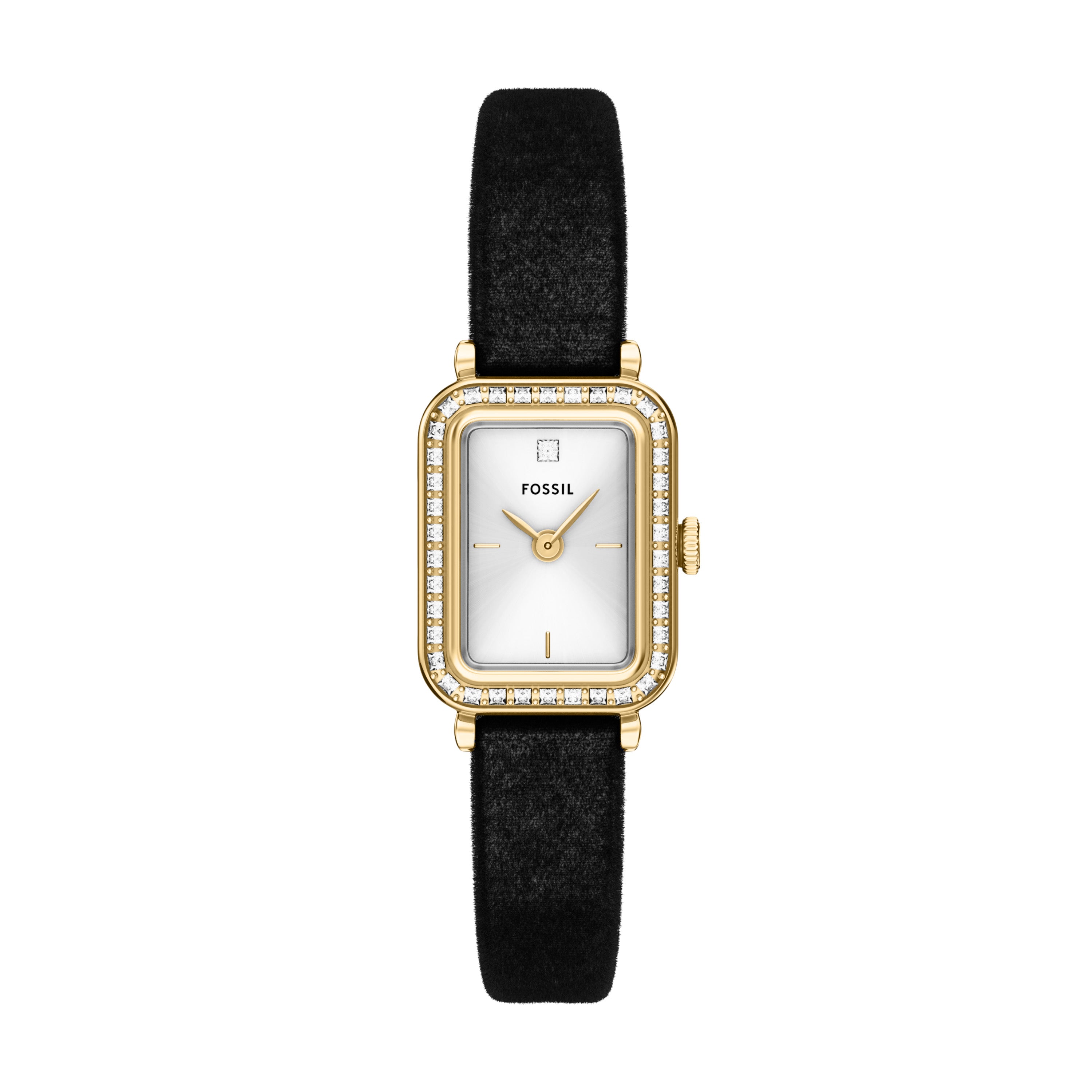 Fossil Raquel Two Hand Black Velvet Women's Watch | ES5437