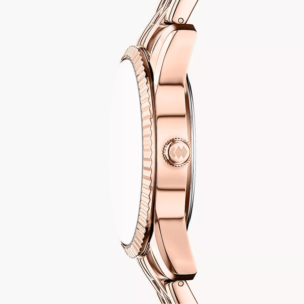 Fossil Scarlette Grey & Rose Gold Stainless Steel 34mm Women's Watch | ES5459
