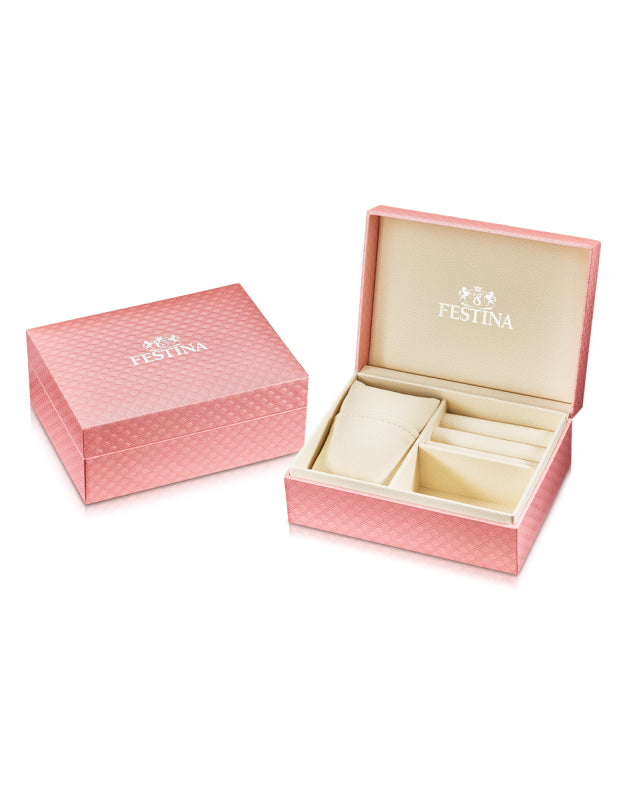 Festina On The Square Quartz Rectangular Blue Leather Watch | F20682/2