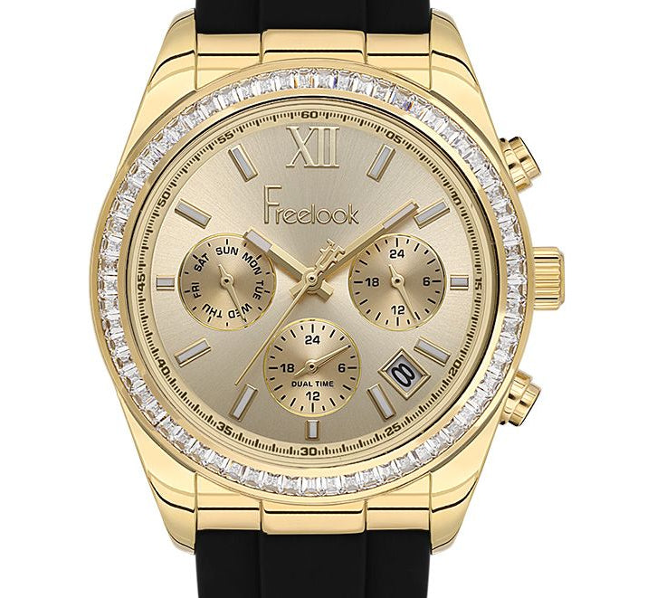 Bigotti Multi-Dial Calendar Rose Gold Hands Brown Leather Strap | BG.1.10510-3