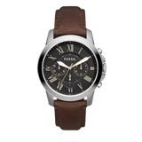 Fossil Grant Chronograph Brown Leather Men's Watch | FS4813IE