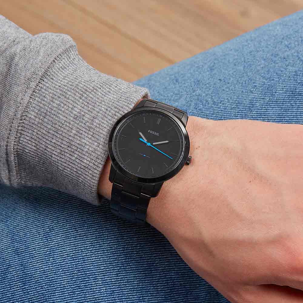 Fossil The Minimalist Slim Black Stainless Steel Men's Watch | FS5308