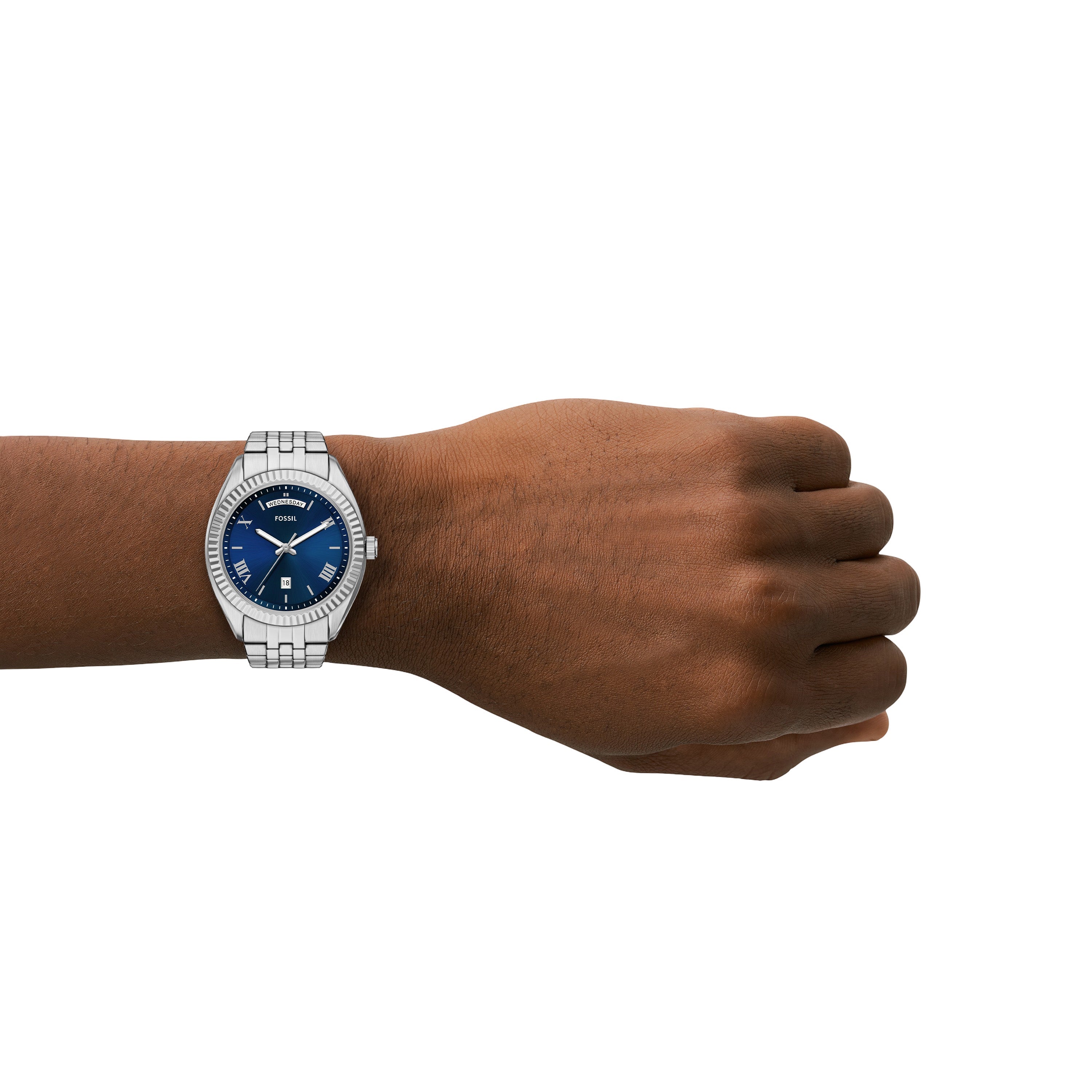 Fossil Campbell Three Hand Stainless Steel Men's Watch | FS6140