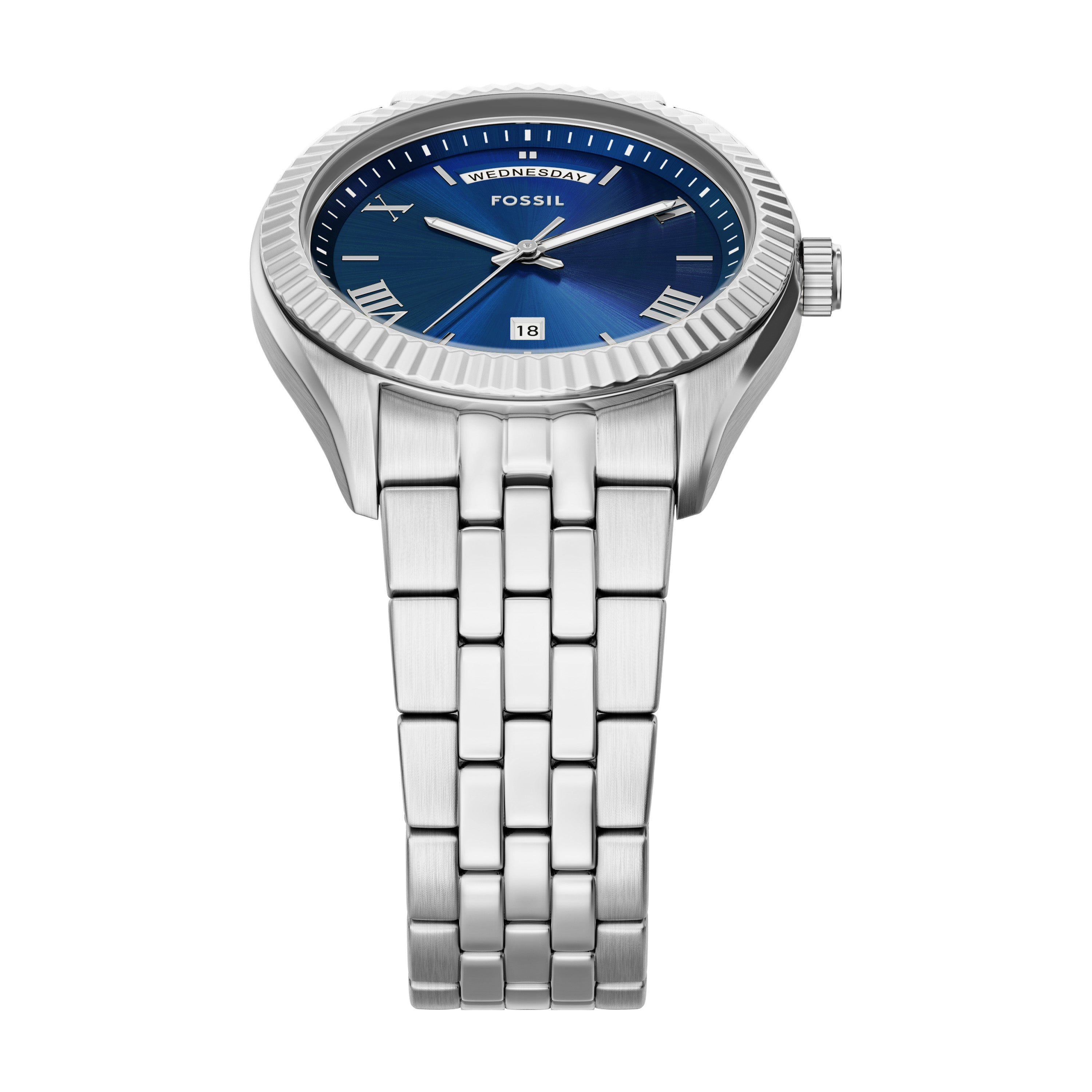 Fossil Campbell Three Hand Stainless Steel Men's Watch | FS6140