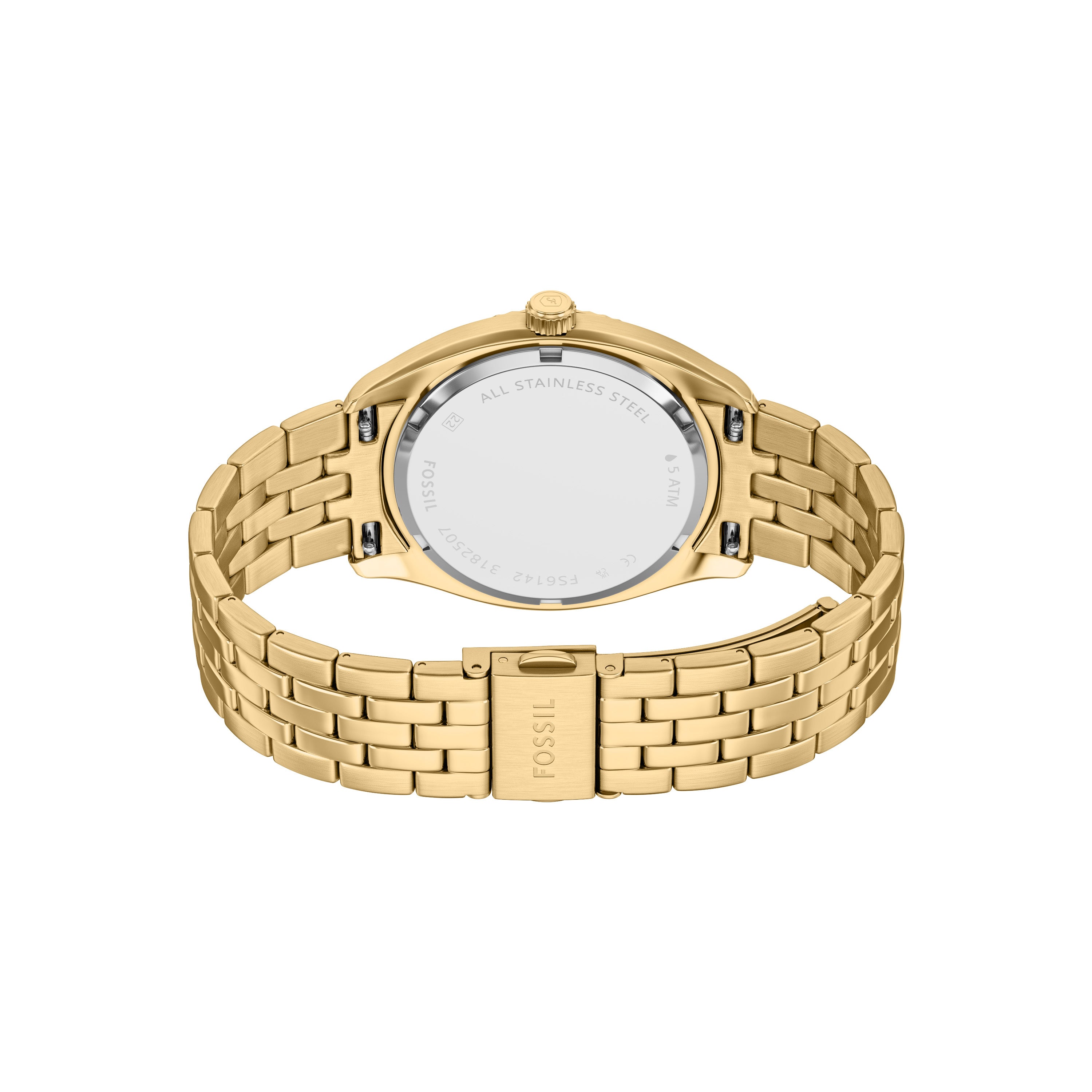 Fossil Campbell Three Hand Gold Stainless Steel Men's Watch | FS6142