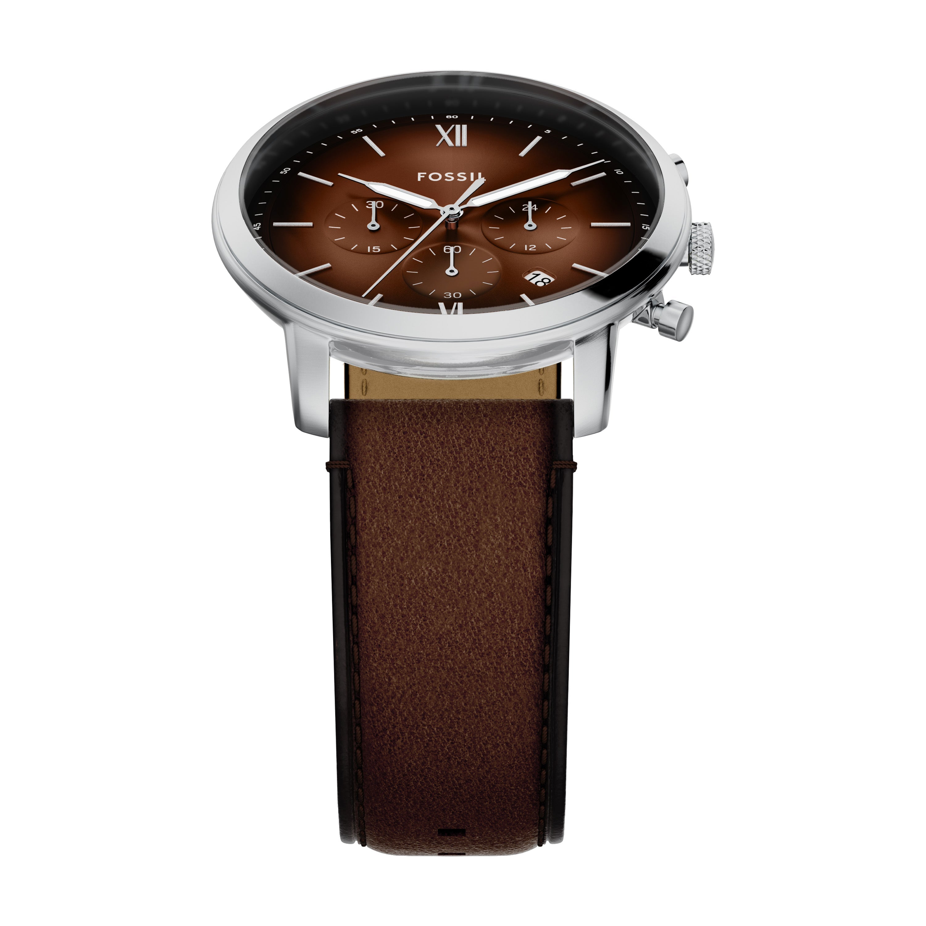 Fossil Neutra Chronograph Brown Leather Men's Watch | FS6143