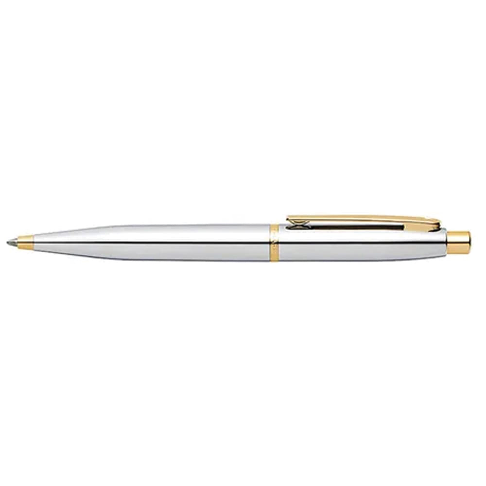 Sheaffer Polished Chrome with gold plated trims VFM Ballpoint Pen with Small Notebook Gift Set | G2942251-4