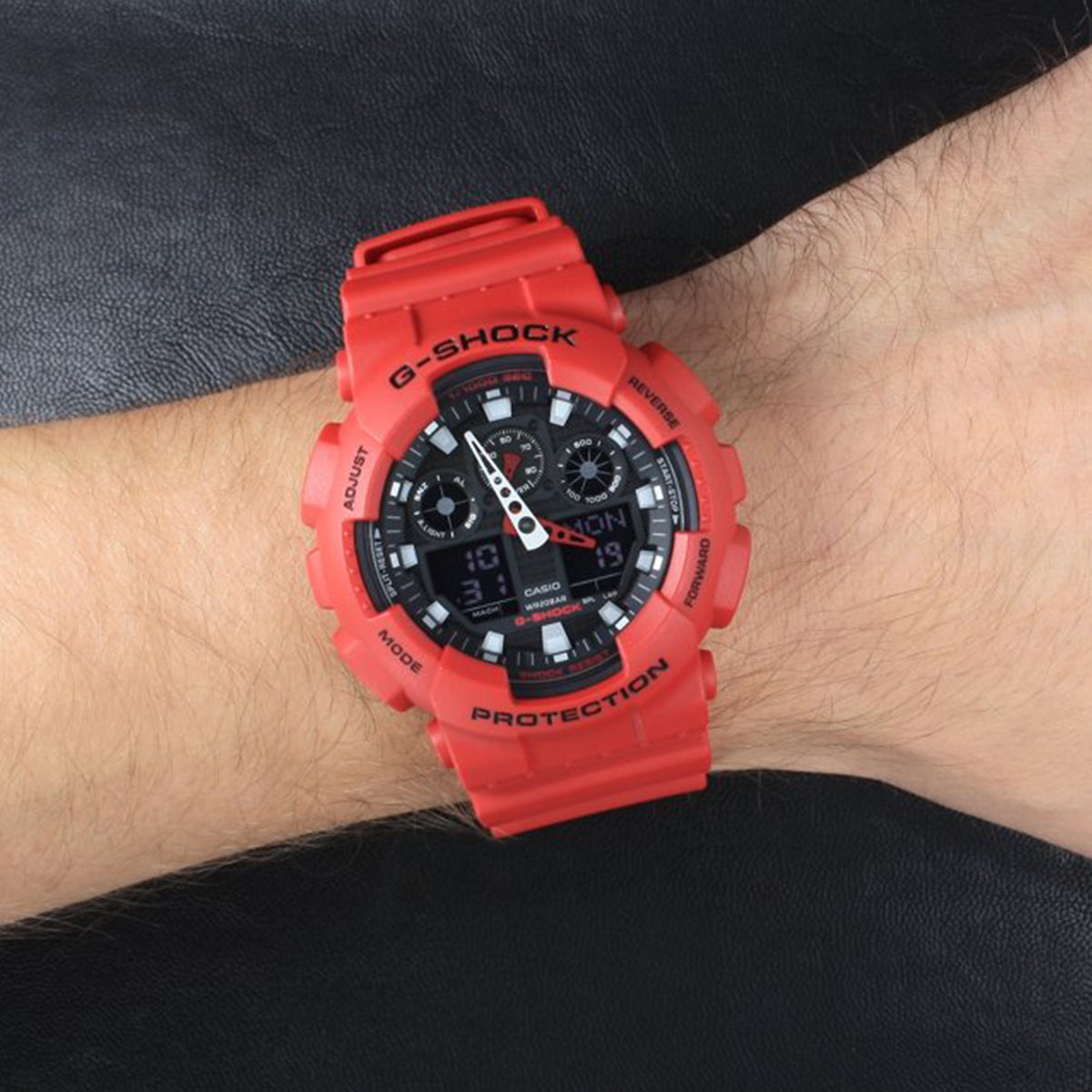 Casio G-Shock Coke Red Digital Analog Men's Watch | GA-100B-4ADR