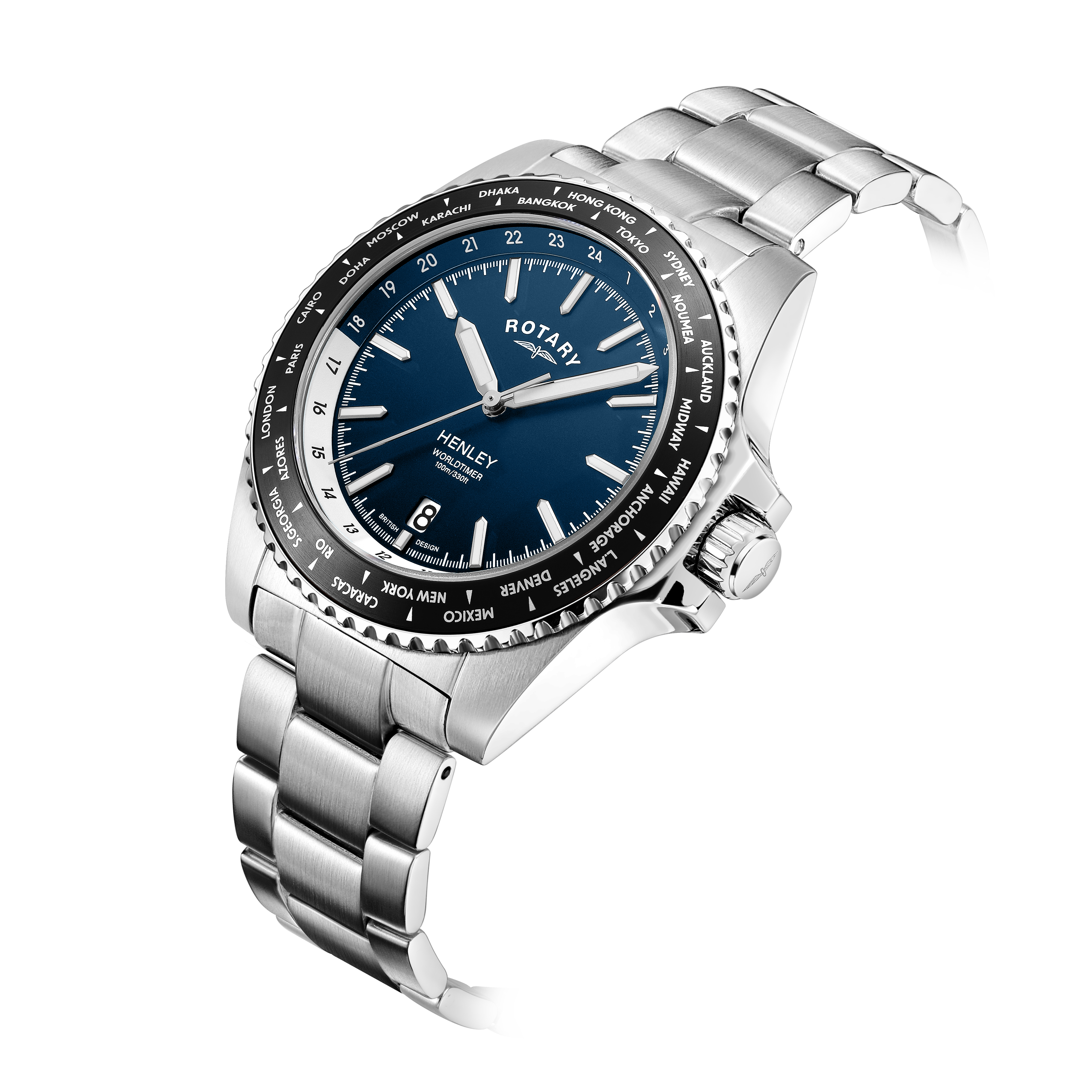 Rotary WorldTimer Watch | GB05370/88