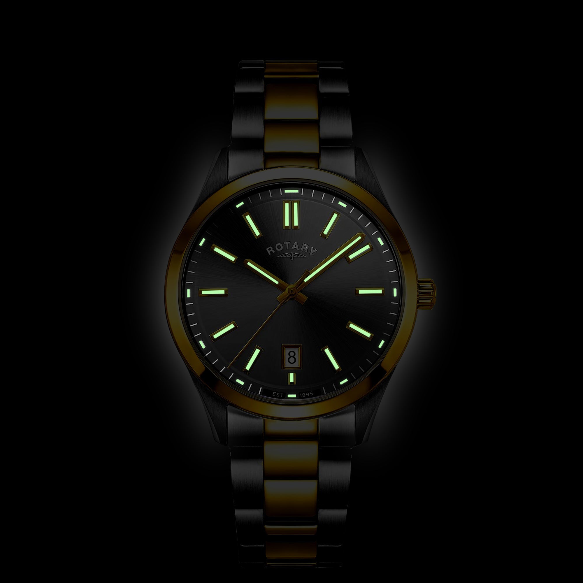 Rotary Men's Heritage Two Tone Steel Watch | GB05521/04