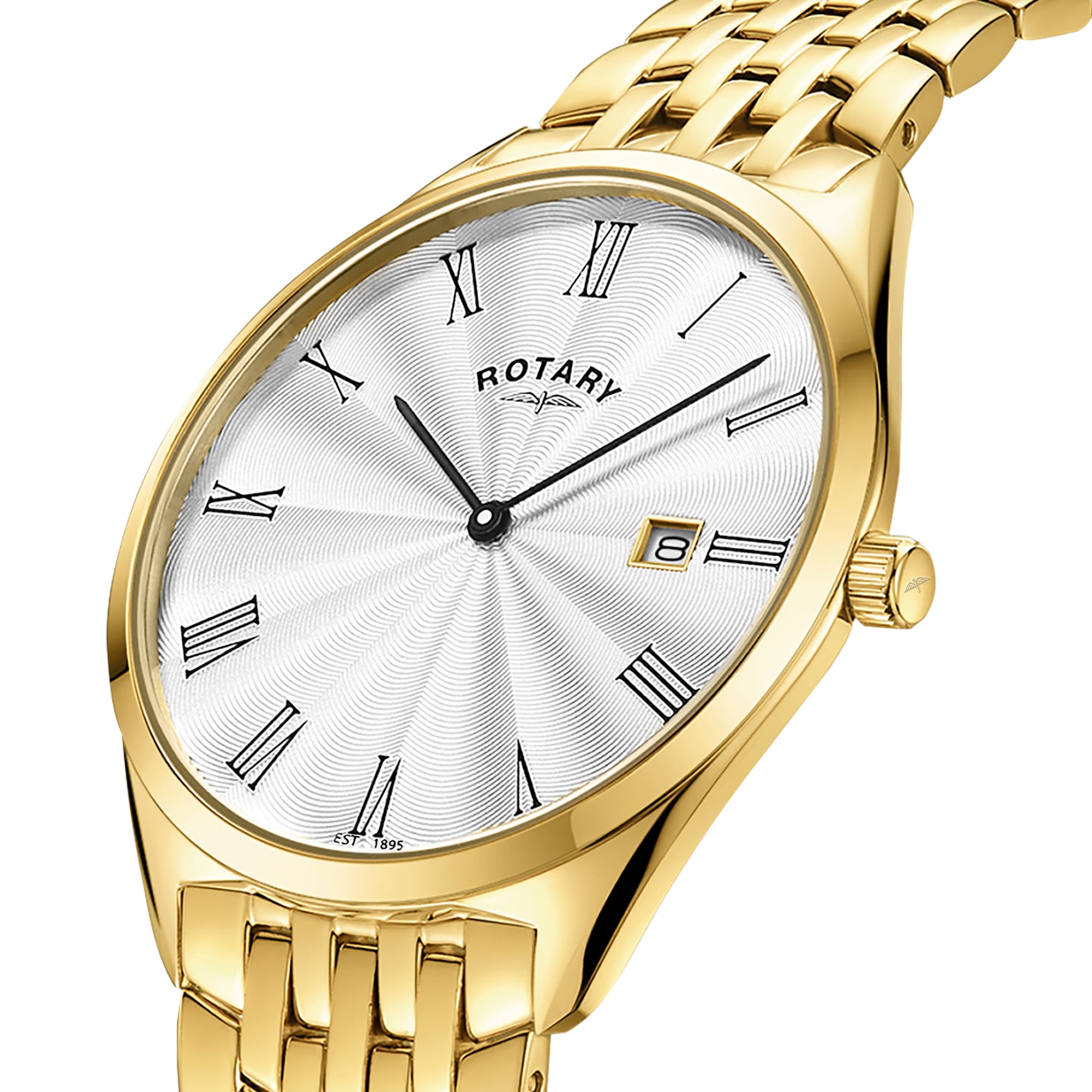 Rotary Men's Ultra Slim Gold PVD Watch | GB08013/01