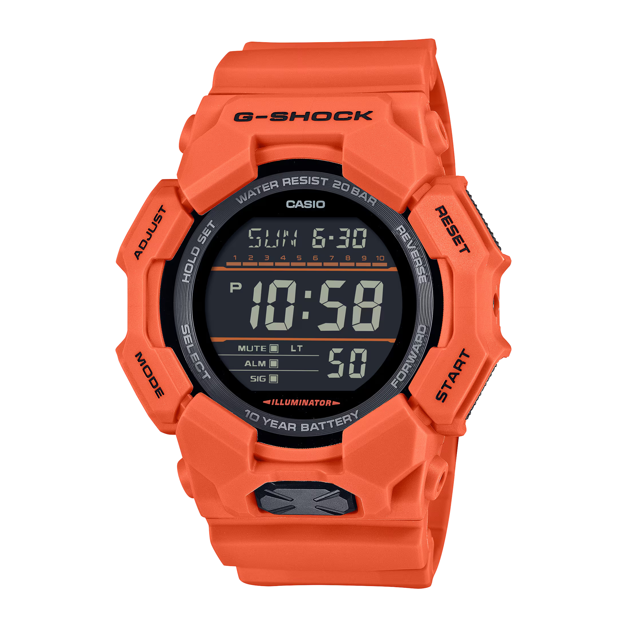 CASIO G-Shock Standard Digital Orange Men's Watch | GD-010-4DR