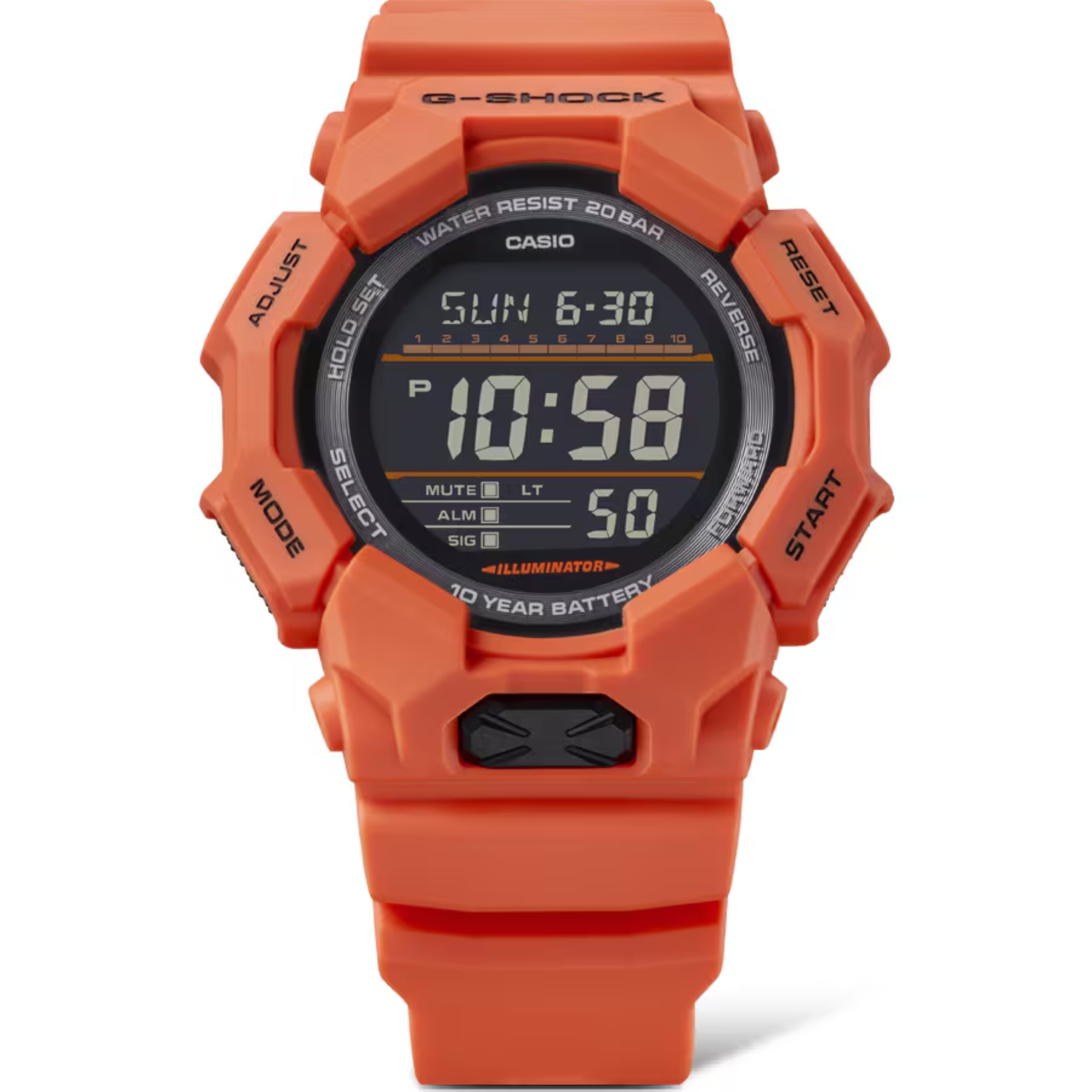 CASIO G-Shock Standard Digital Orange Men's Watch | GD-010-4DR