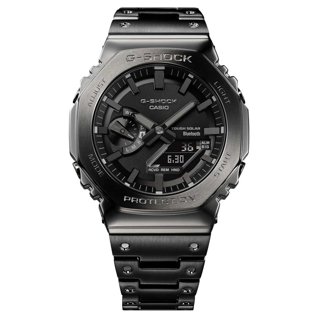Casio Full Metal G-Shock Black Dial Stainless Steel Men’s Watch | GM-B2100BD-1ADR